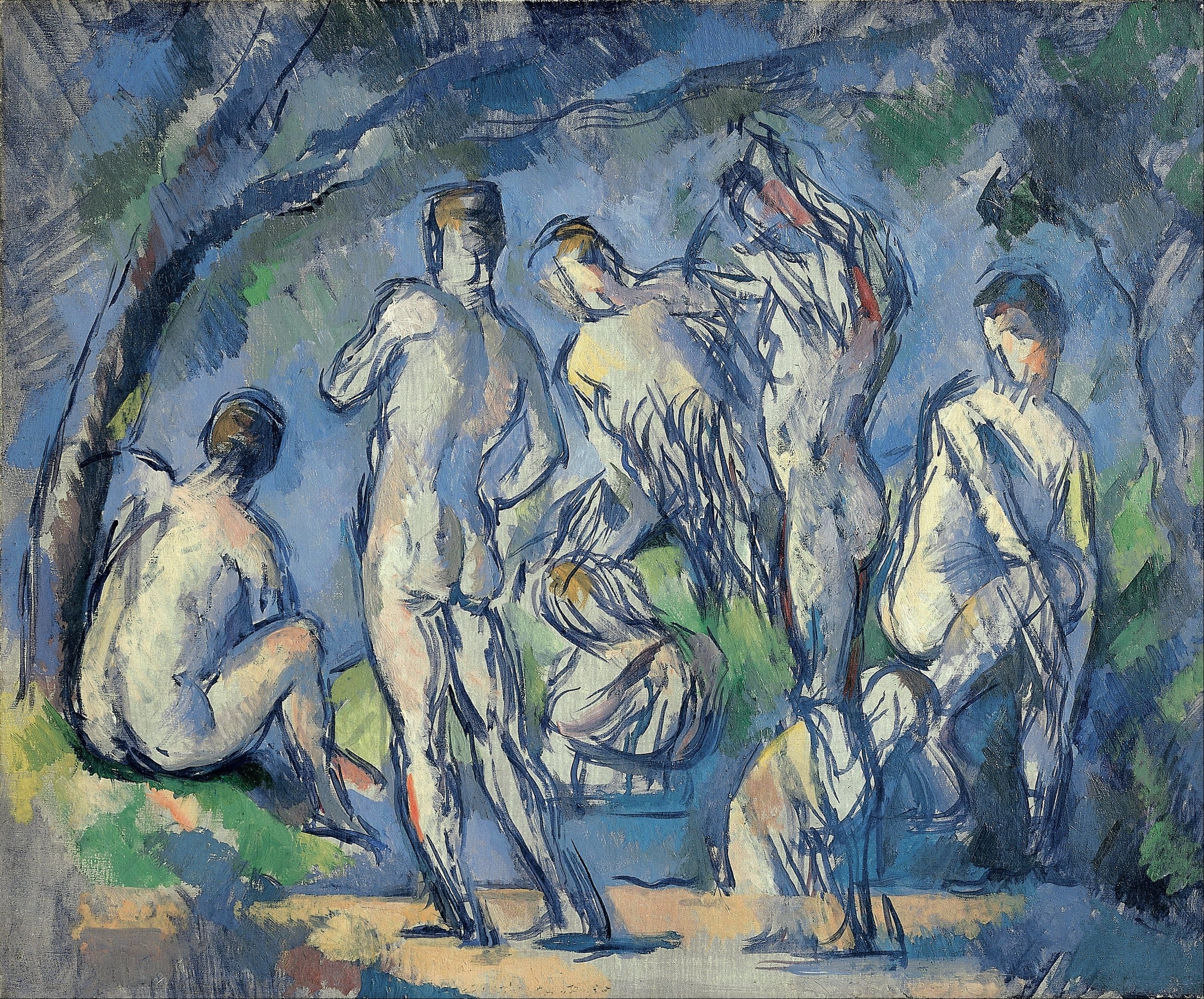 《七个沐浴者》（seven bathers）｜保罗·塞尚 Paul Cézanne｜1900