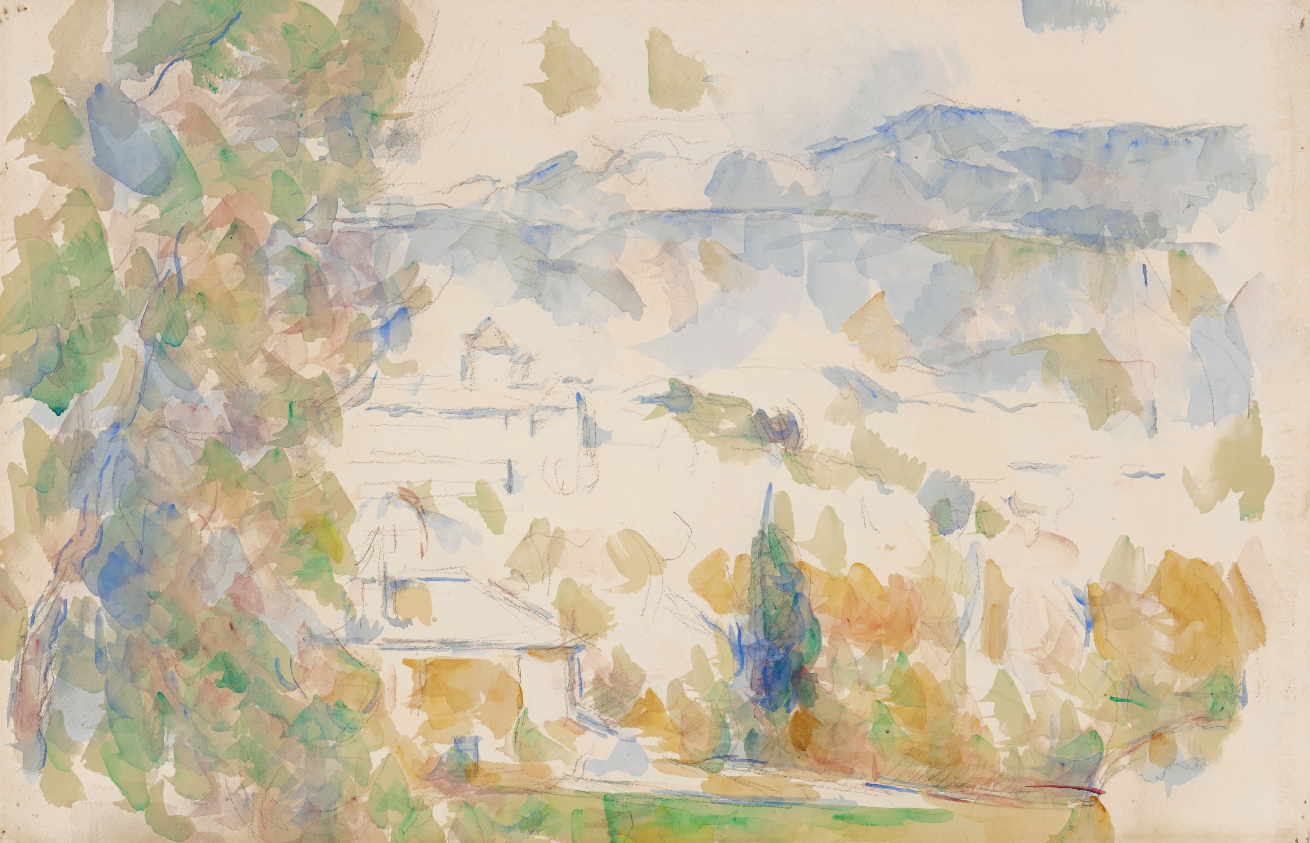 《巴斯蒂德·卢·德文和巴巴鲁》（the bastides lou deven and barbaroux）｜保罗·塞尚 Paul Cézanne｜1900–1906