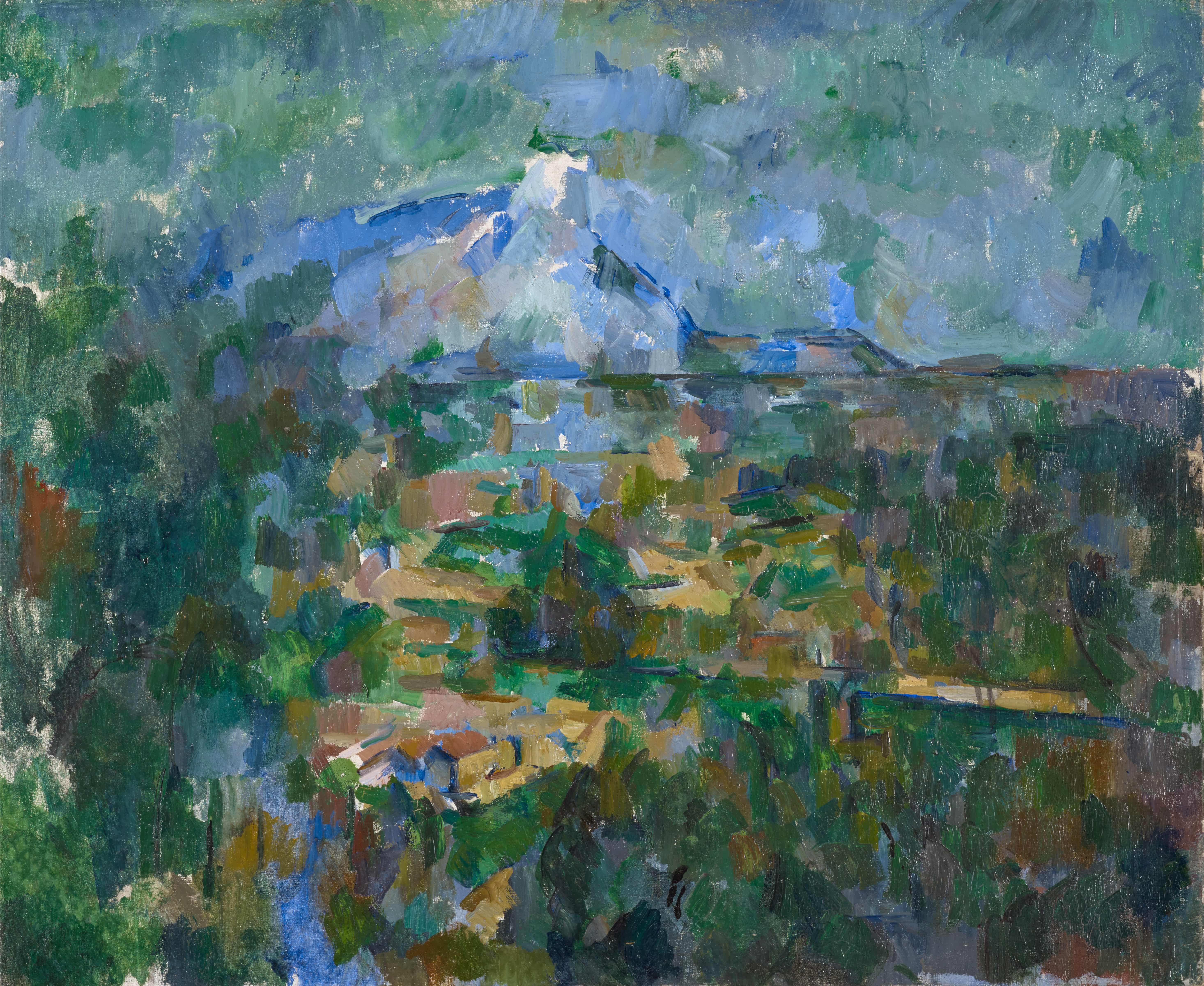 《从 Les Lauves 眺望圣维克多山》（view of mount Sainte Victoire from Les Lauves）｜保罗·塞尚 Paul Cézanne｜1904–1906