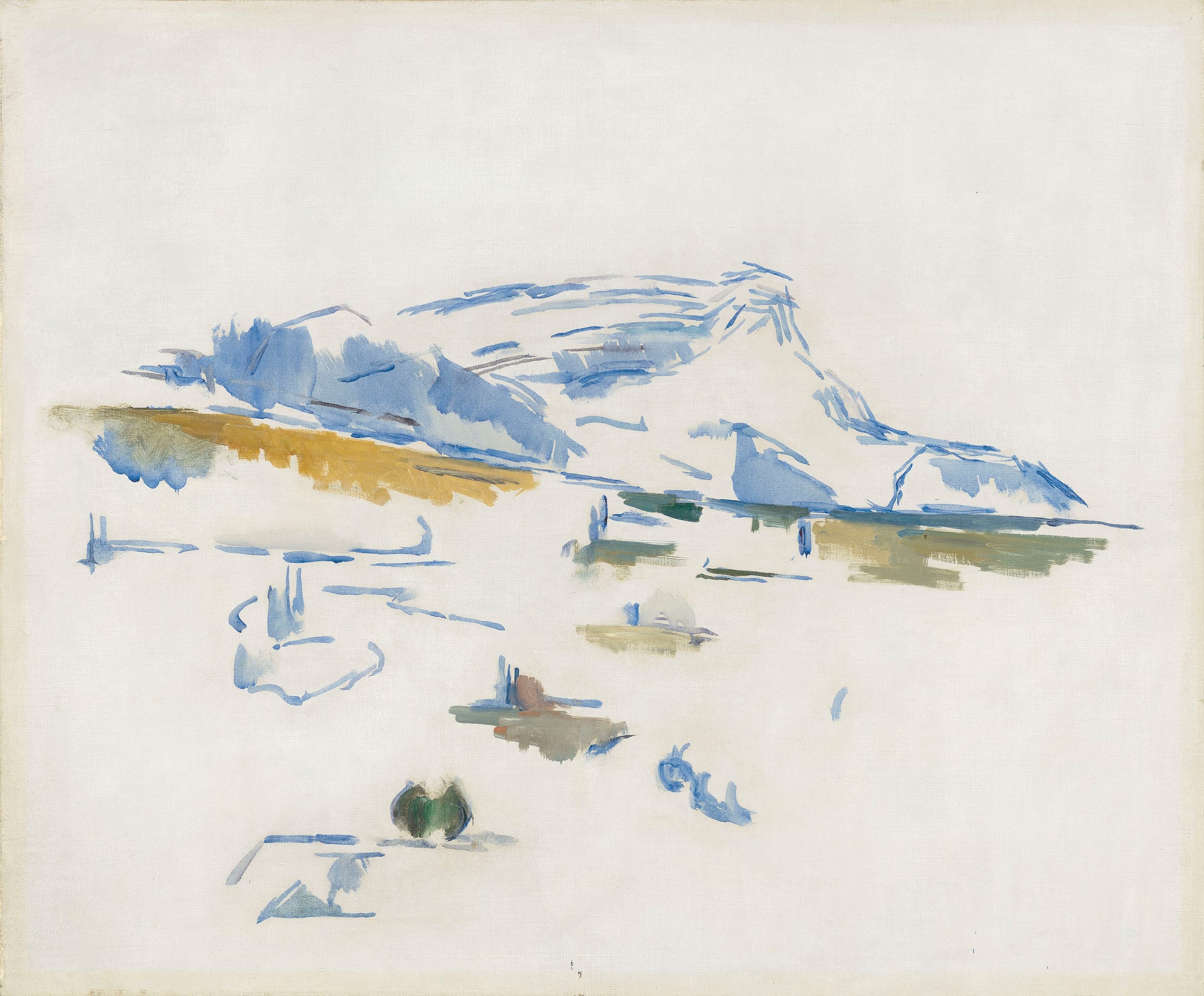 《从劳韦斯看到的胜利圣山》（the holy victory mountain seen from the lauves）｜保罗·塞尚 Paul Cézanne｜约1904
