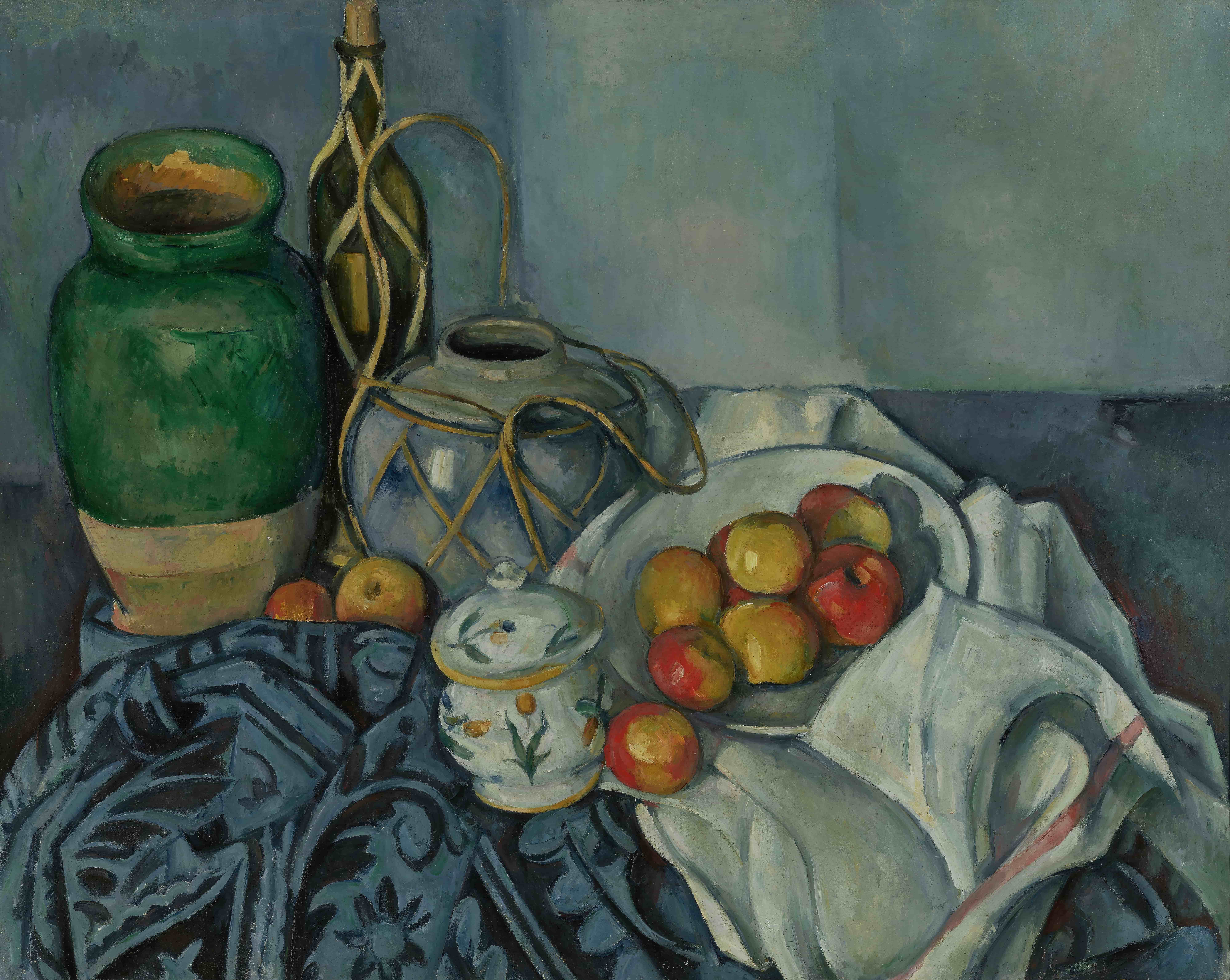 《静物与苹果 18931894》（still life with apples 18931894）｜保罗·塞尚 Paul Cézanne｜不明