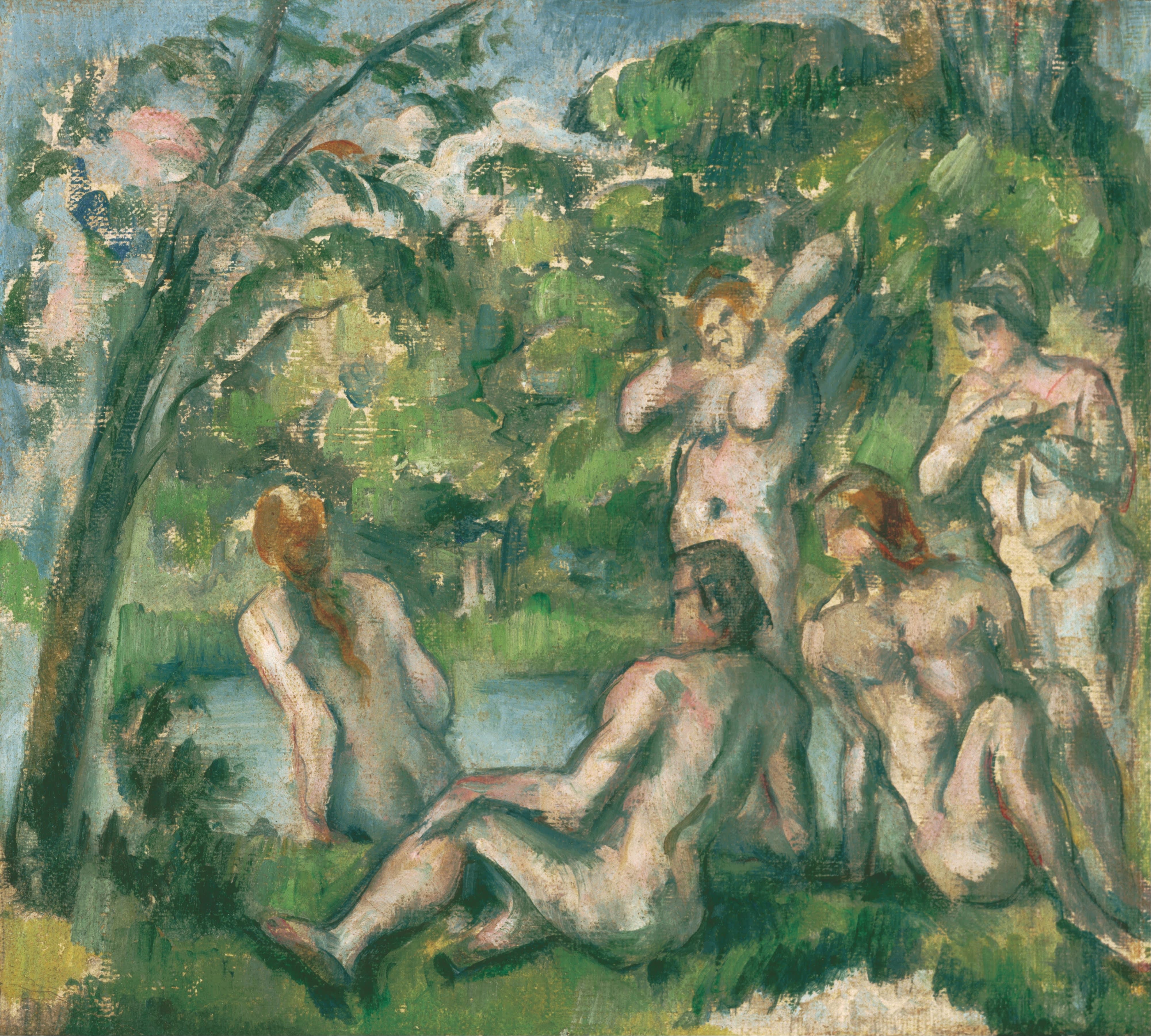 《沐浴者 2》（bathers 2）｜保罗·塞尚 Paul Cézanne｜不明