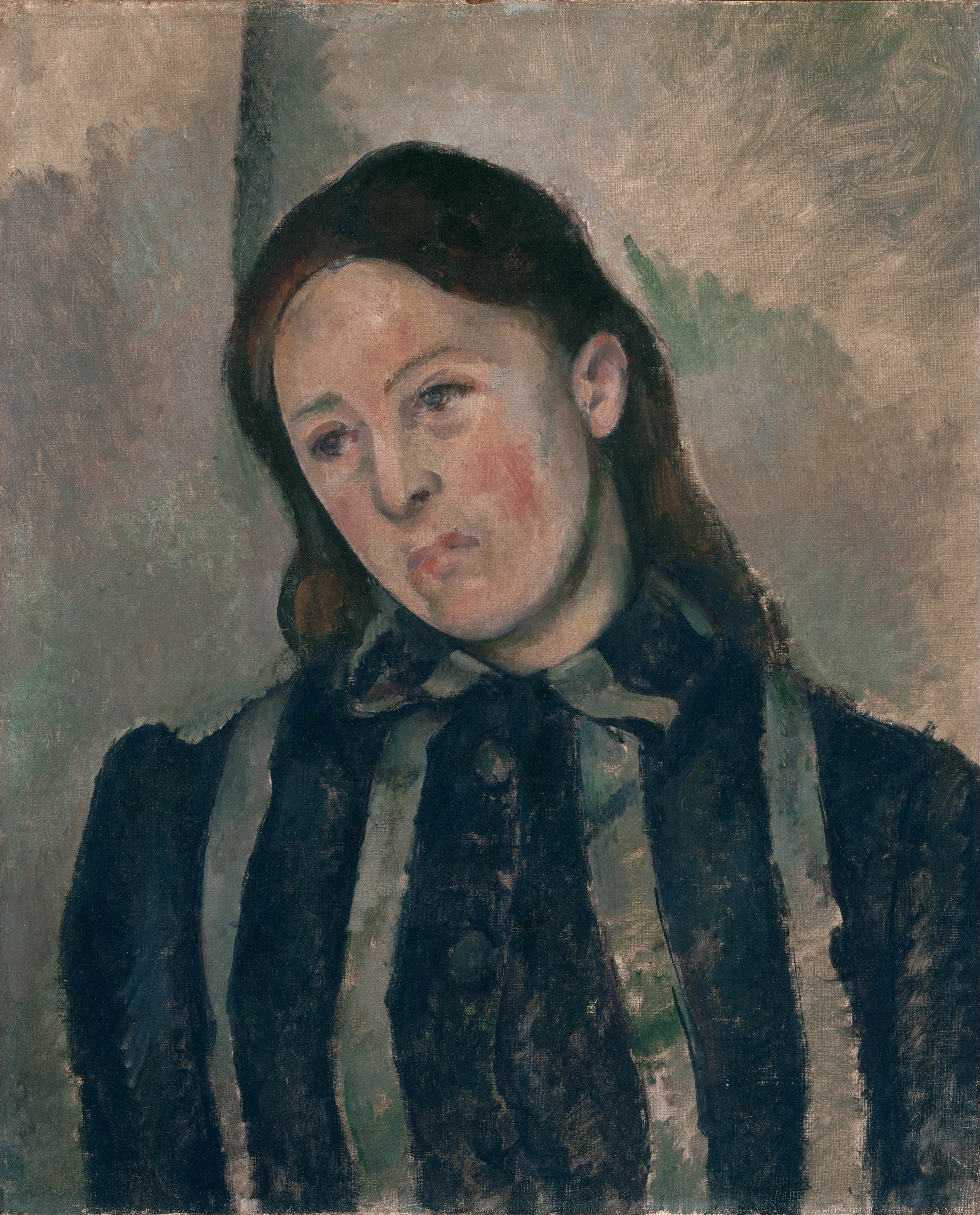 《塞尚夫人的肖像》（portrait of madame cezanne）｜保罗·塞尚 Paul Cézanne｜不明