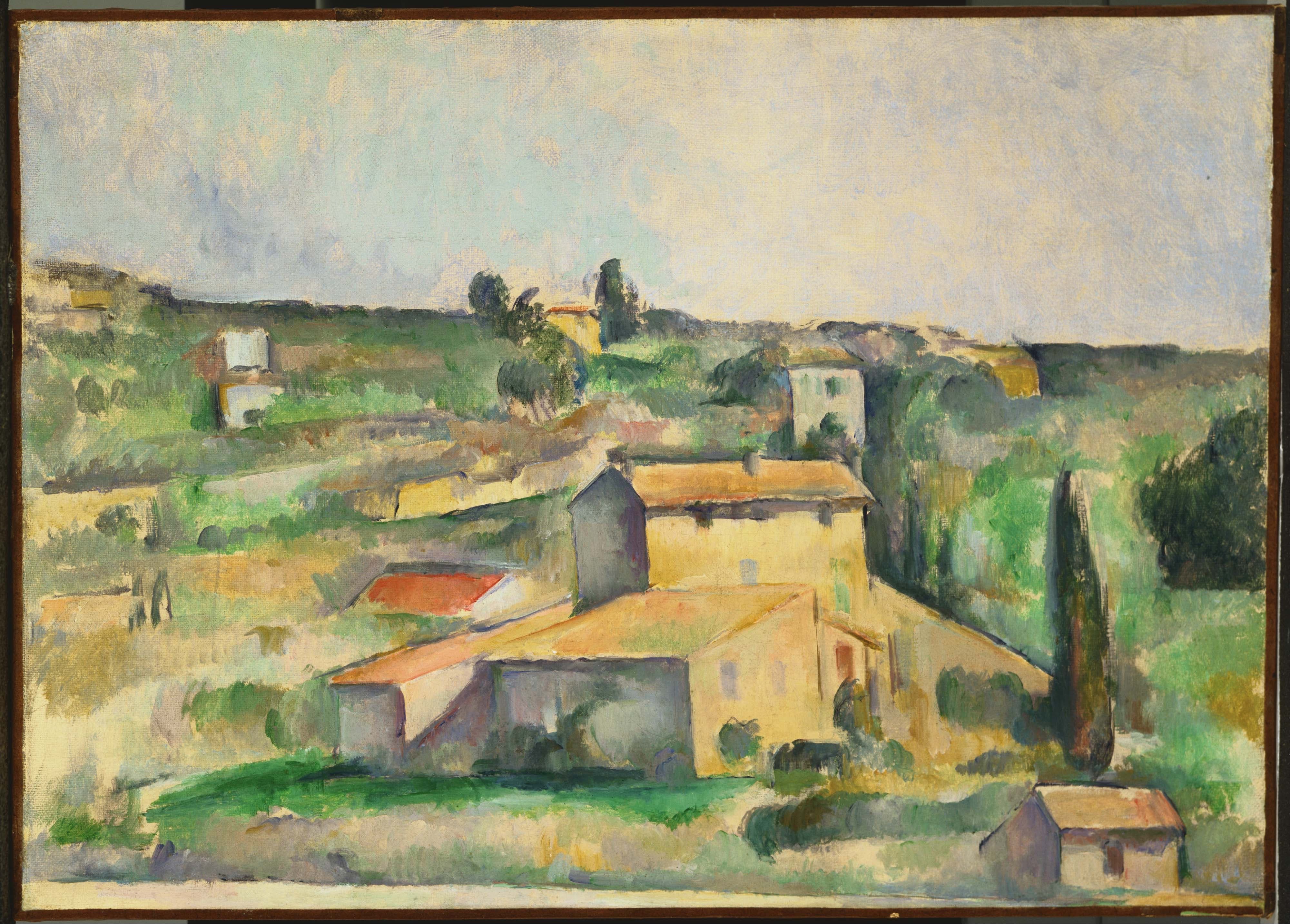 《贝尔维尤的田野》（fields at bellevue）｜保罗·塞尚 Paul Cézanne｜不明