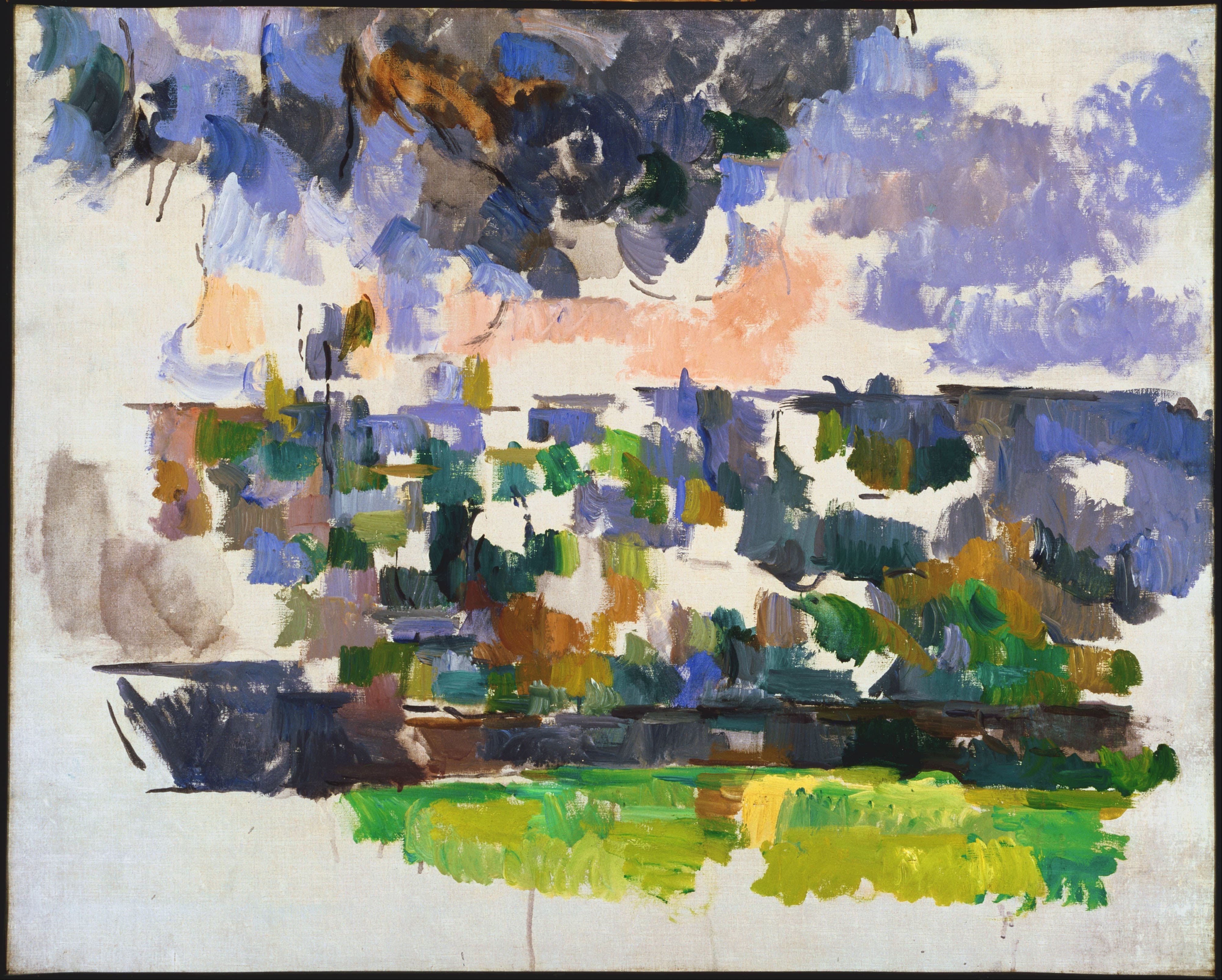 《les lauves 的花园 le jardin des lauves》（the garden at les lauves le jardin des lauves）｜保罗·塞尚 Paul Cézanne｜不明