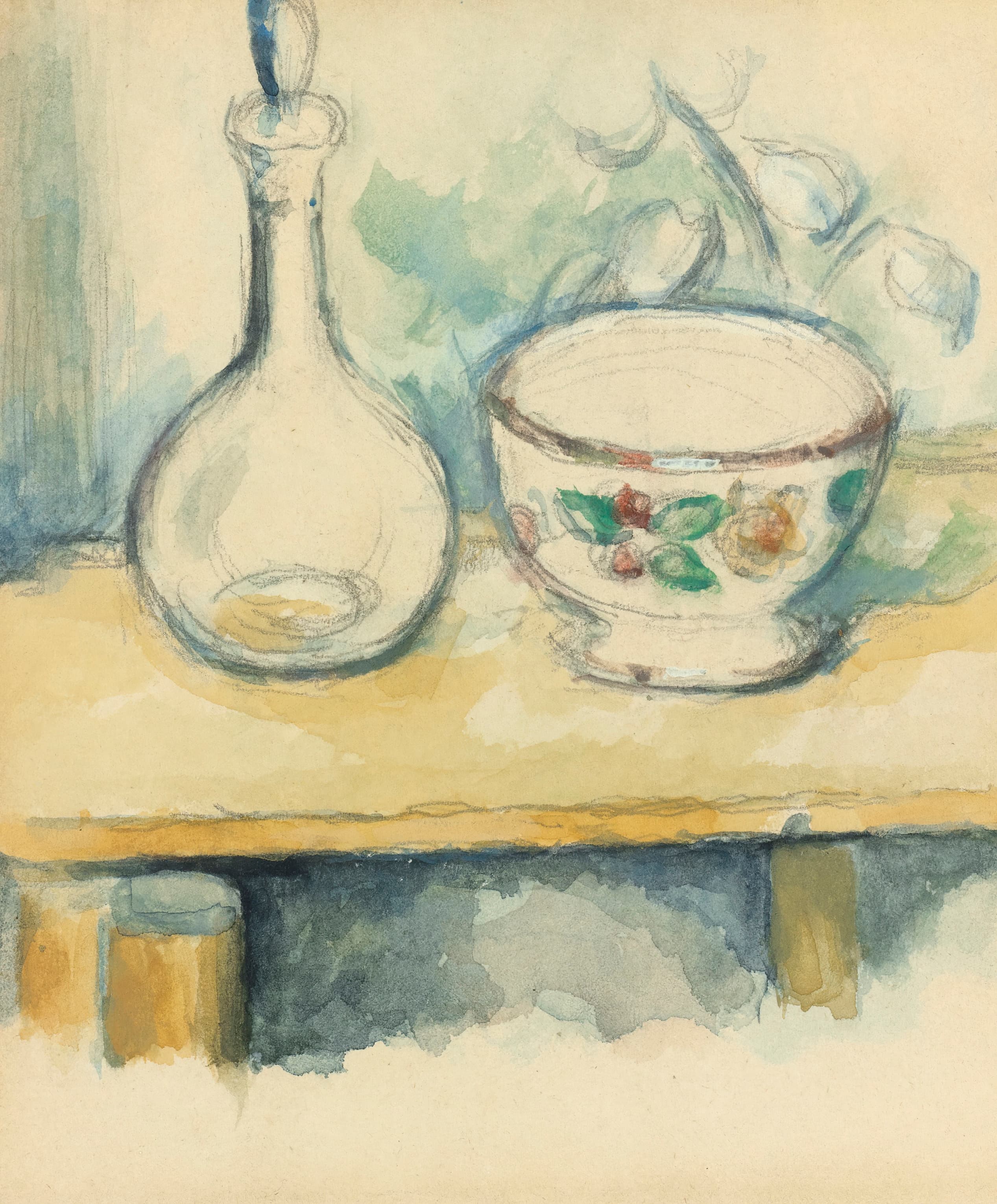 《水瓶和碗》（carafe and bowl）｜保罗·塞尚 Paul Cézanne｜不明