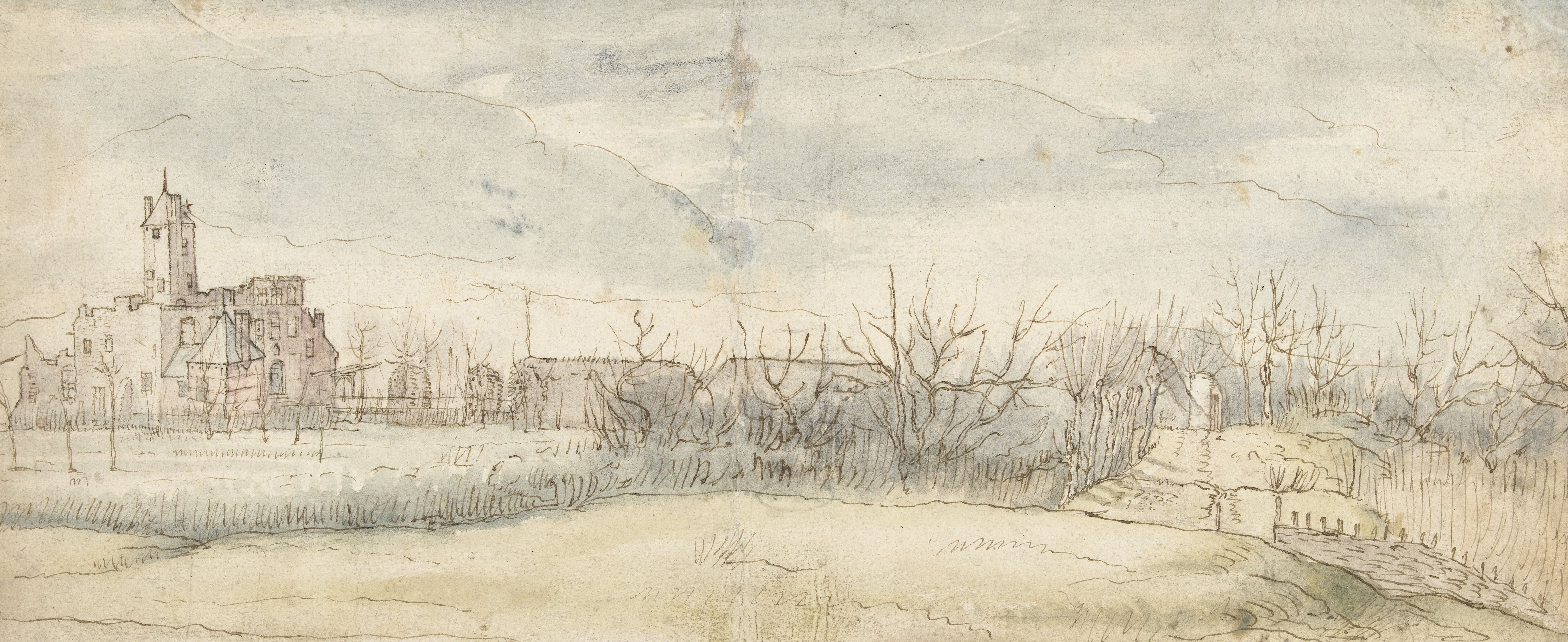 Zwijndrecht 的克雷恩霍夫城堡景观