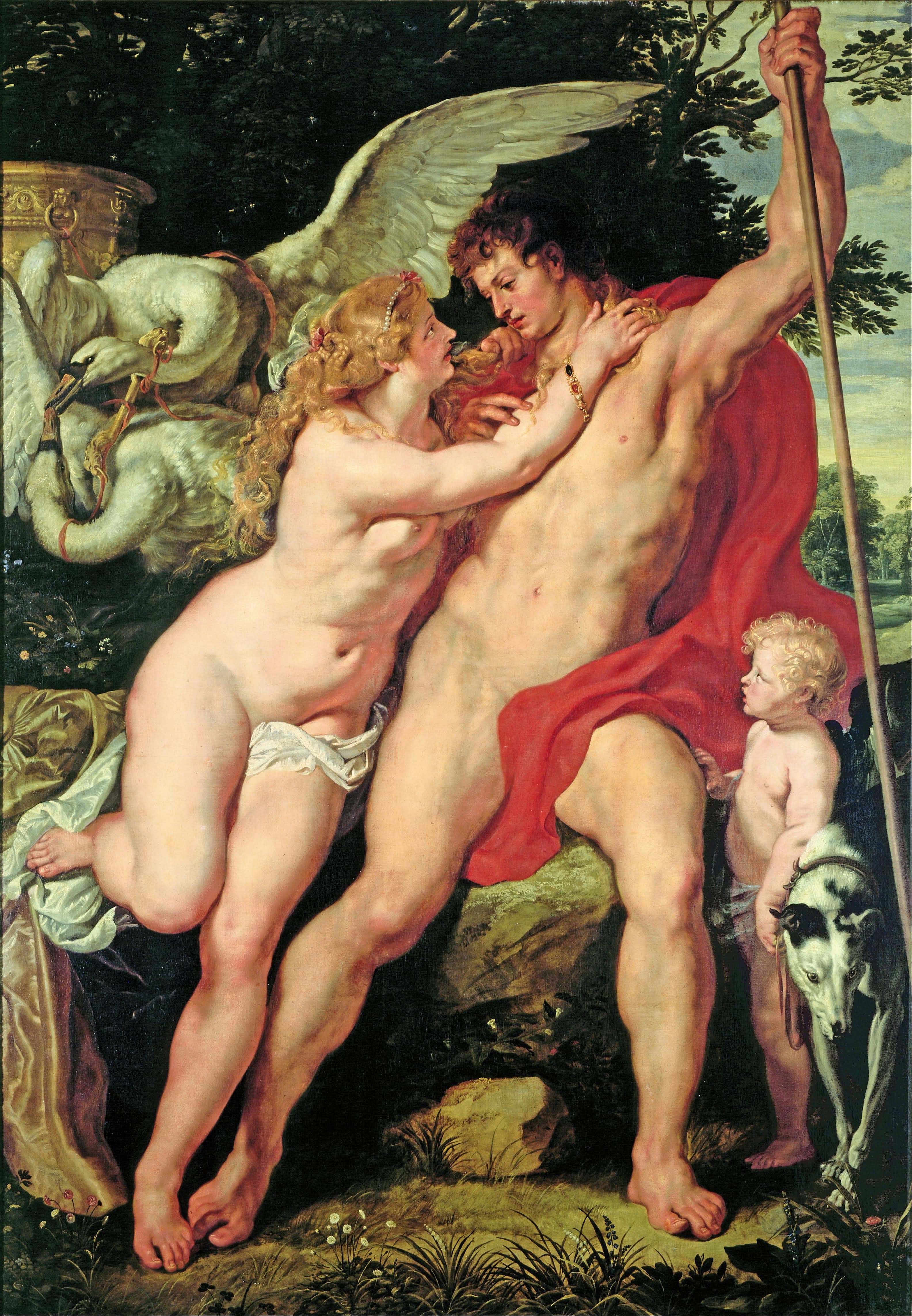 《维纳斯与阿多尼斯》（Venus and Adonis）｜彼得·保罗·鲁本斯 Peter Paul Rubens｜约 1610