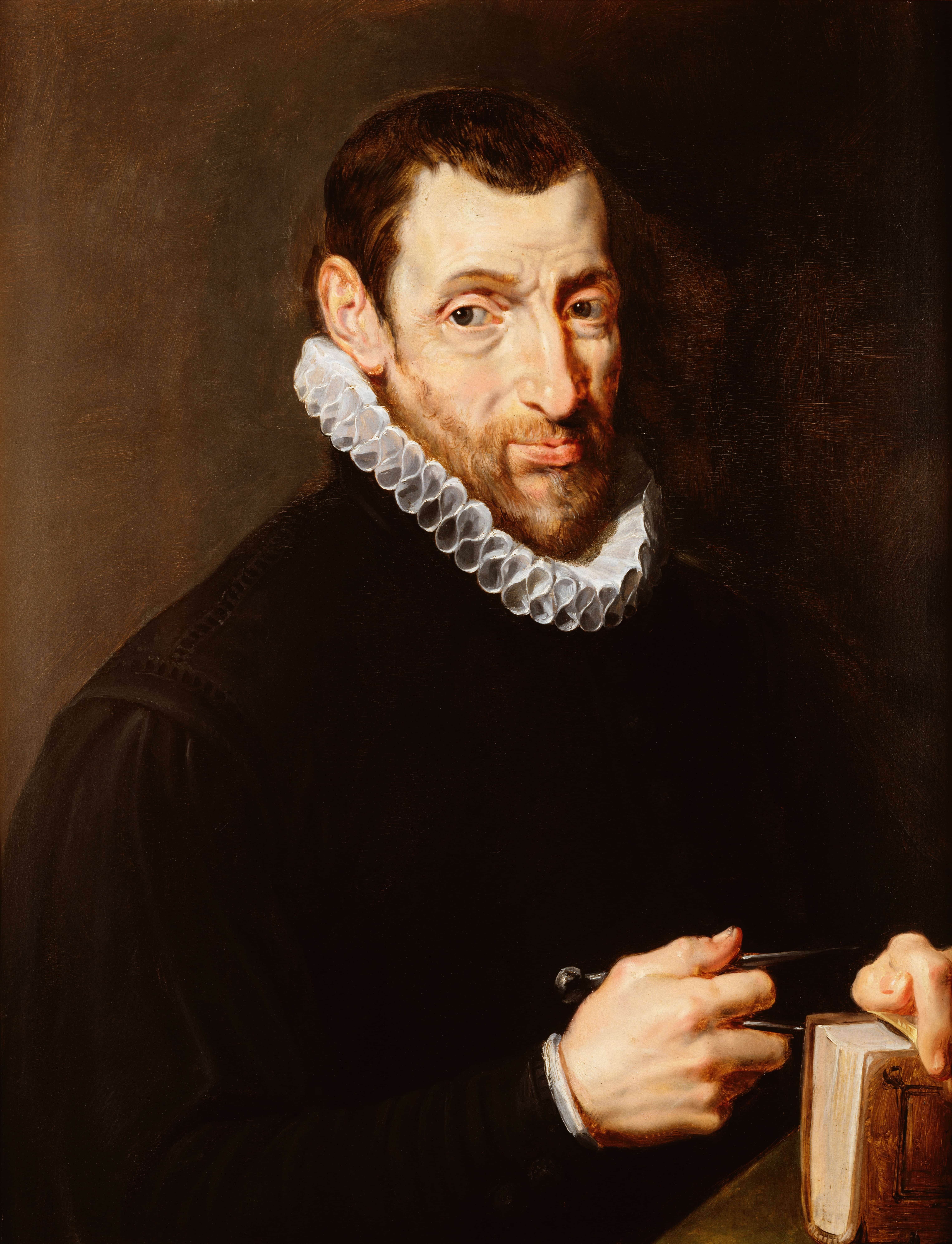 《克里斯托弗·普朗坦的肖像》（Portrait of Christopher Plantin）｜彼得·保罗·鲁本斯 Peter Paul Rubens｜between 1612 and 1616