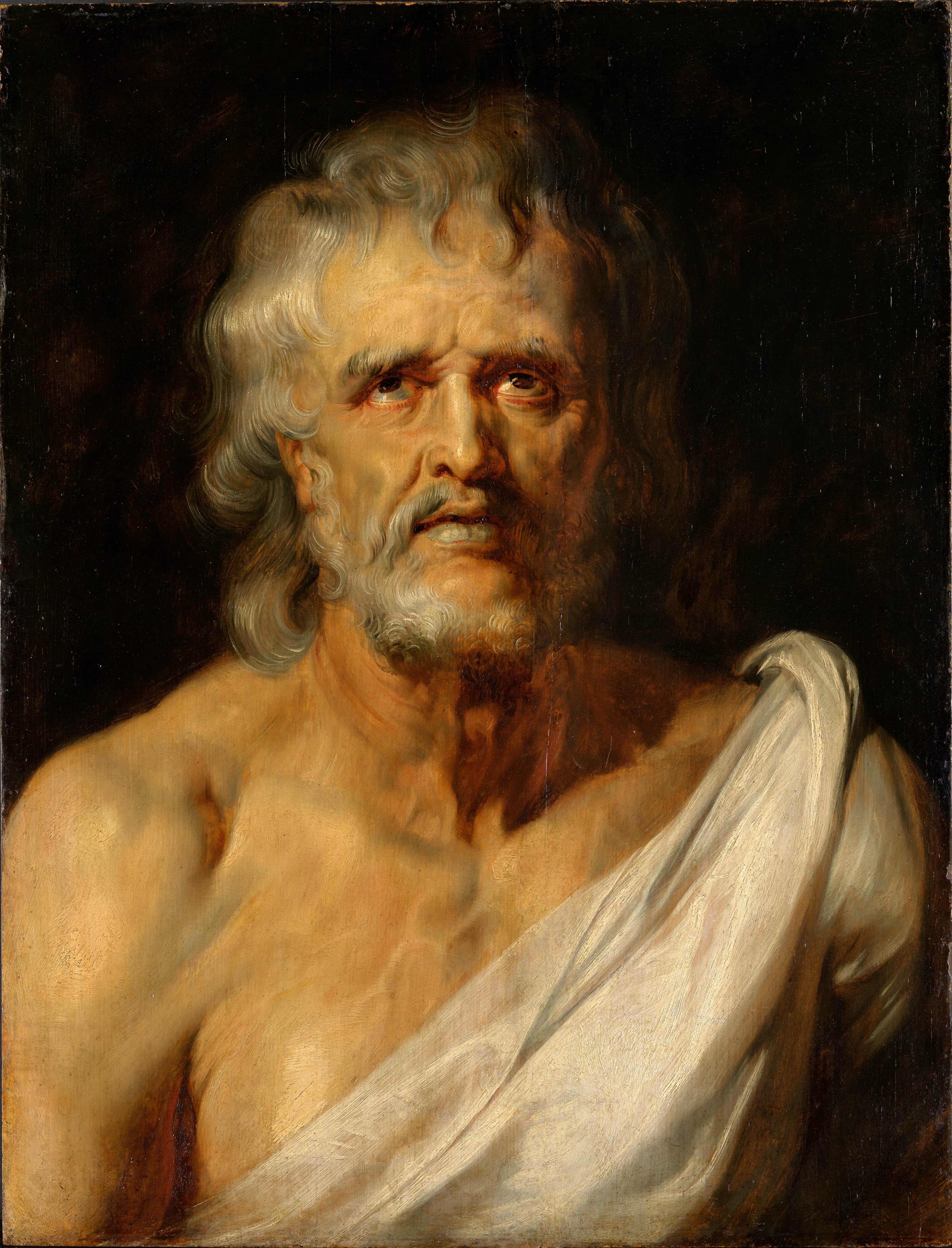 《哲学家塞内卡的肖像》（Portrait of the philosopher Seneca）｜彼得·保罗·鲁本斯 Peter Paul Rubens｜约 1614–1615