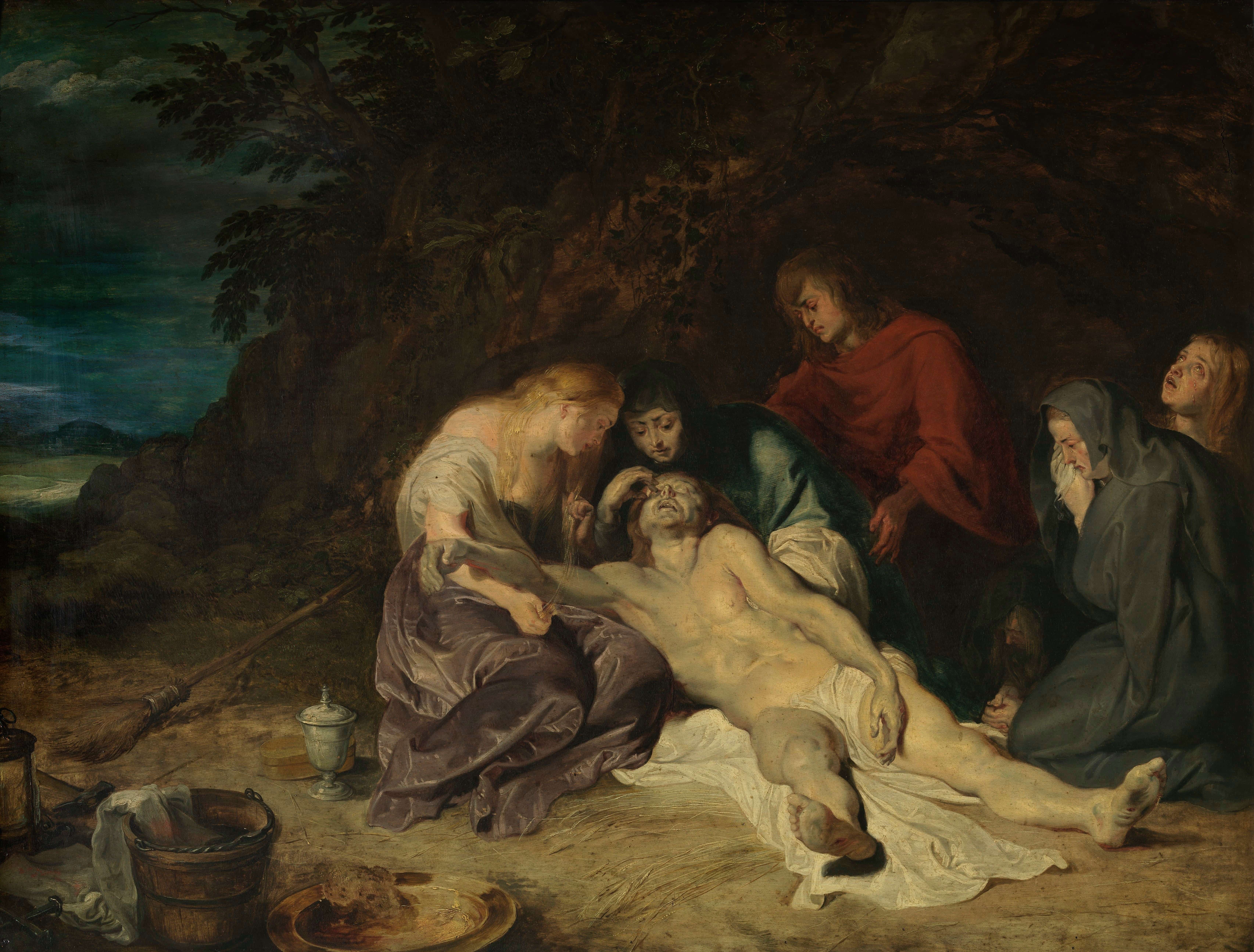 《对死去的基督的哀悼》（The Lamentation over the Dead Christ）｜彼得·保罗·鲁本斯 Peter Paul Rubens｜1614