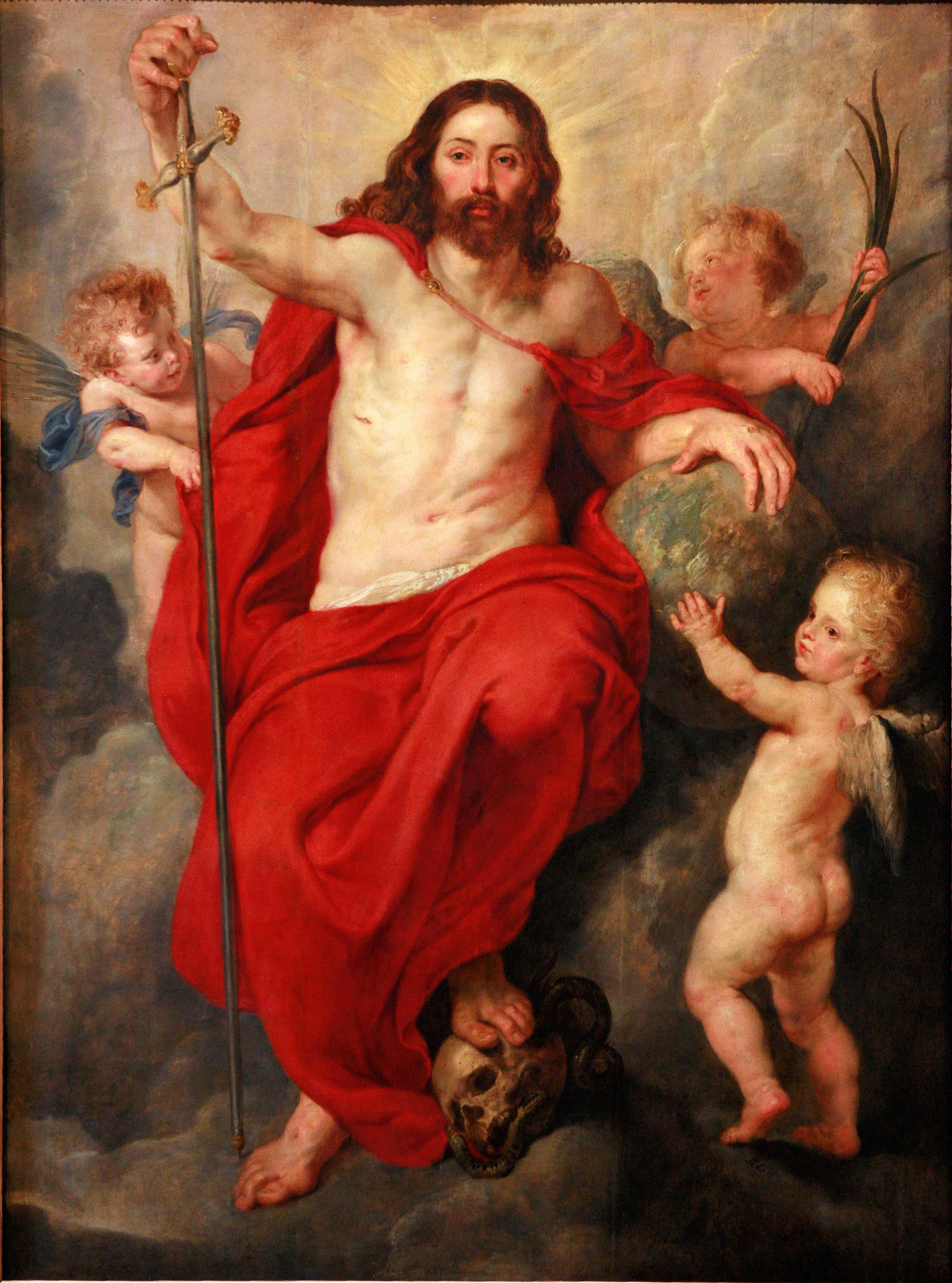 《基督战胜了死亡和罪恶》（Christ triumphing over Death and Sin）｜彼得·保罗·鲁本斯 Peter Paul Rubens｜约 1615–1616