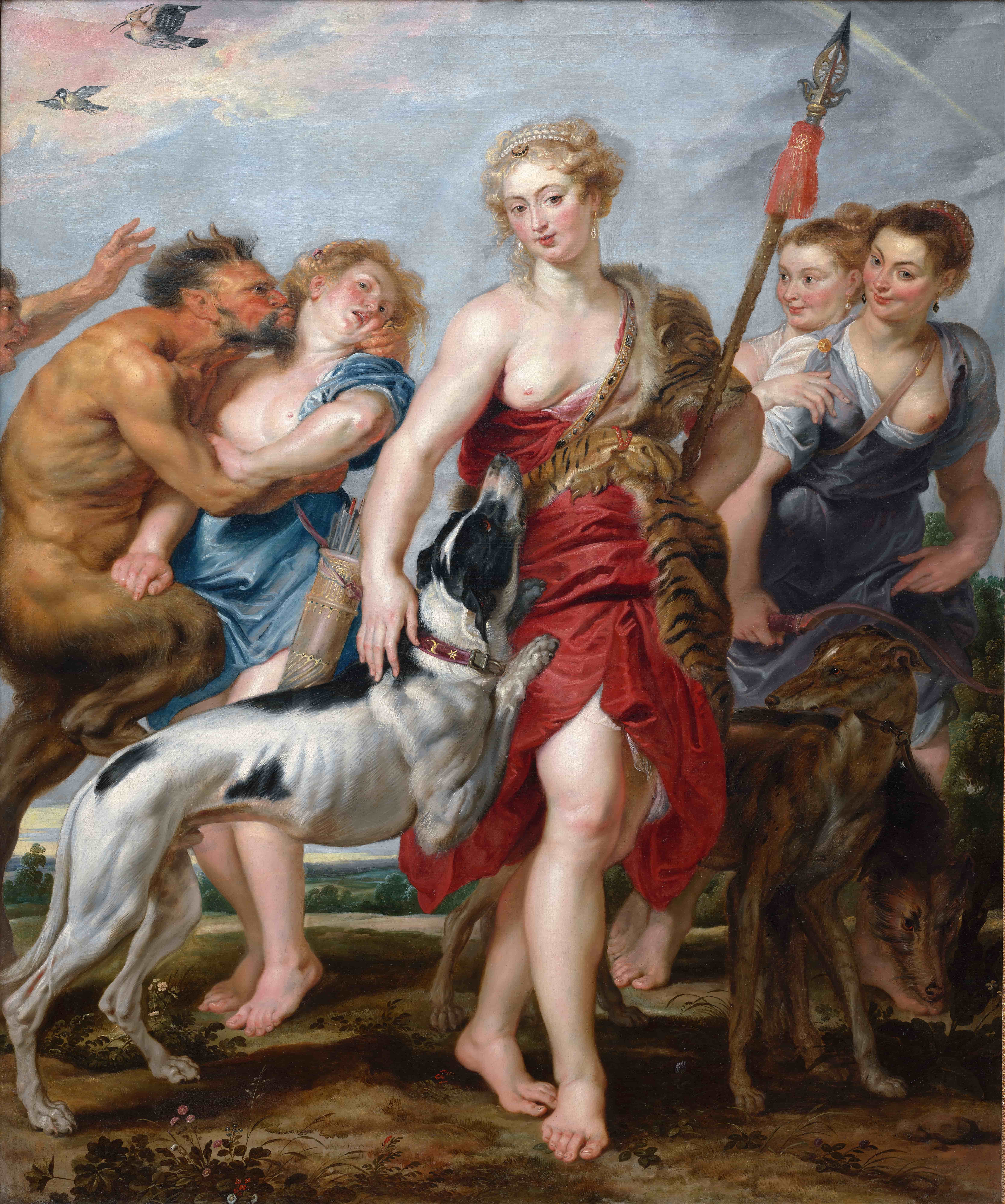 《戴安娜和她的仙女们出发去狩猎》（Diana and Her Nymphs Departing For The Hunt）｜彼得·保罗·鲁本斯 Peter Paul Rubens｜约1615