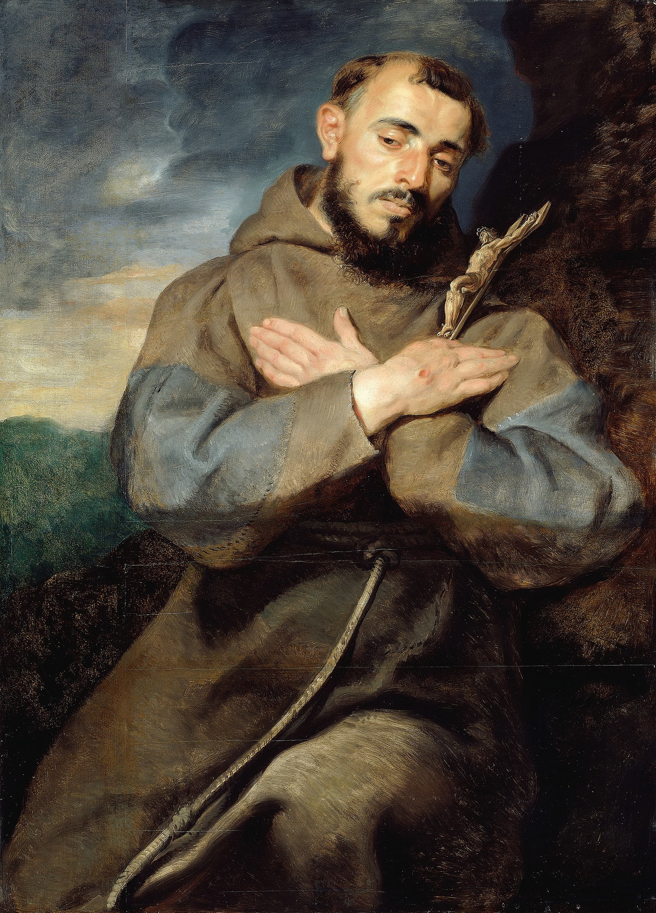 《圣方济各》（Saint Francis）｜彼得·保罗·鲁本斯 Peter Paul Rubens｜约1615