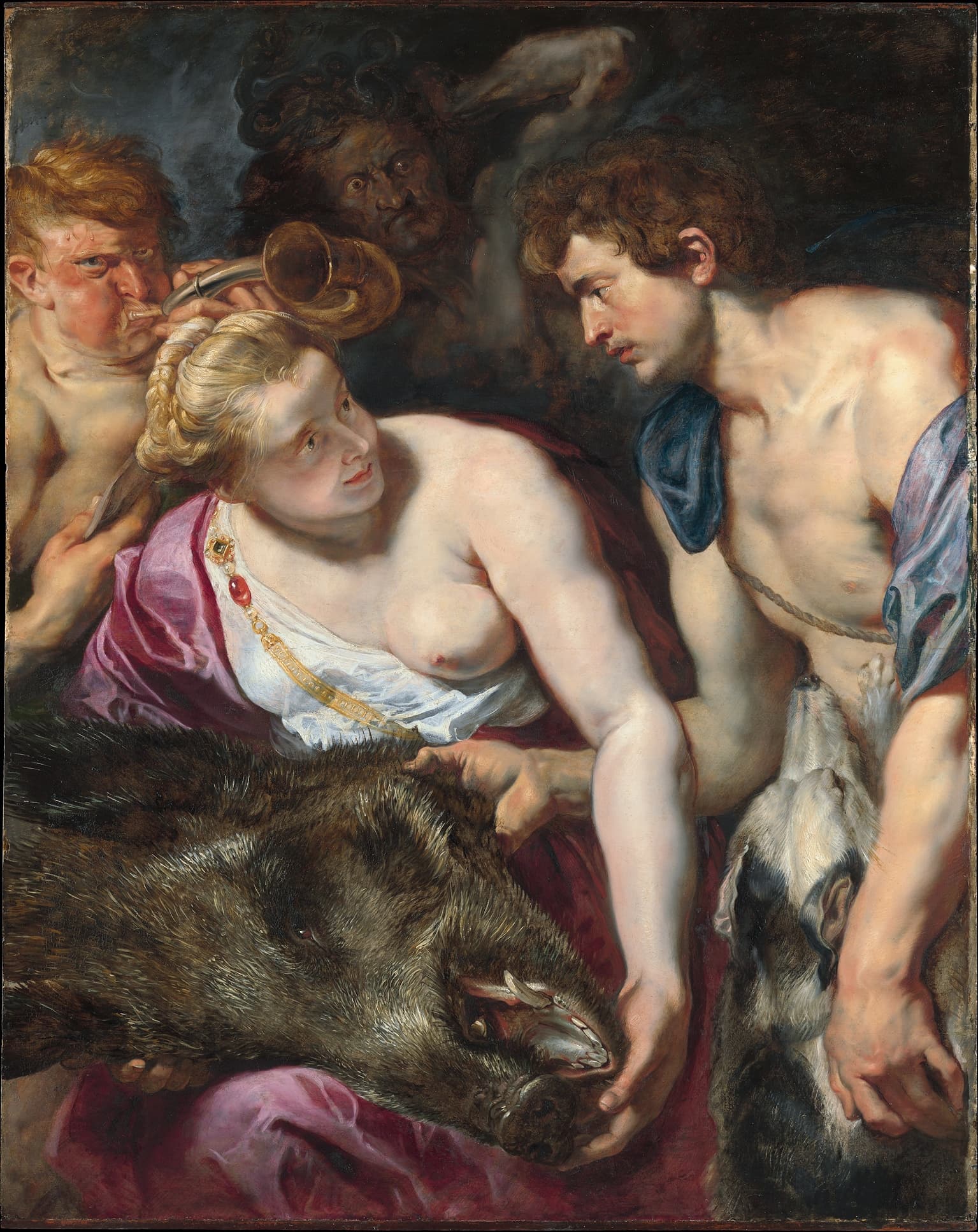 《亚特兰大和梅莱格》（Atalanta and Meleager）｜彼得·保罗·鲁本斯 Peter Paul Rubens｜约1616