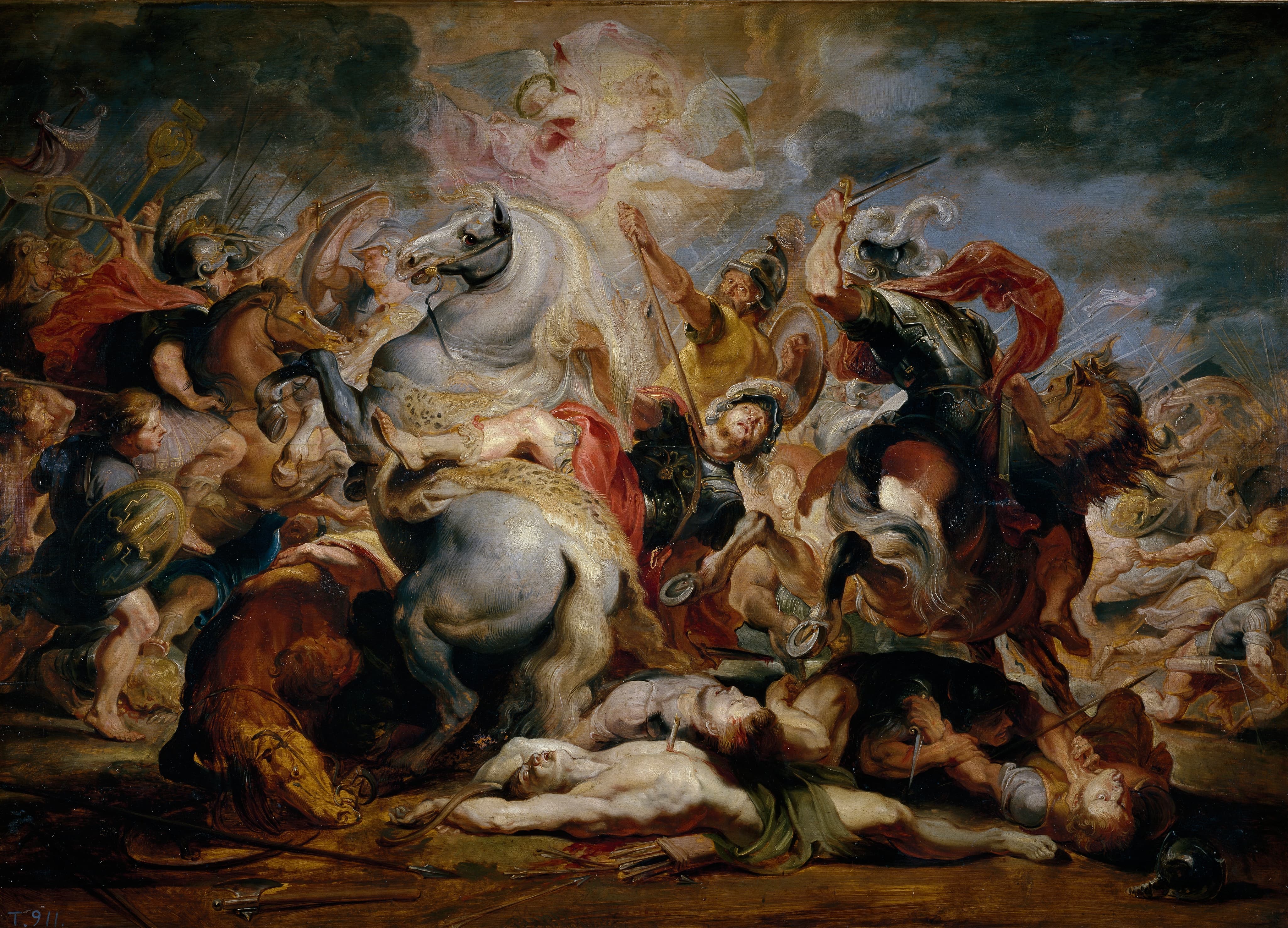 《德修斯·穆斯之死》（The Death of Decius Mus）｜彼得·保罗·鲁本斯 Peter Paul Rubens｜1616–1617