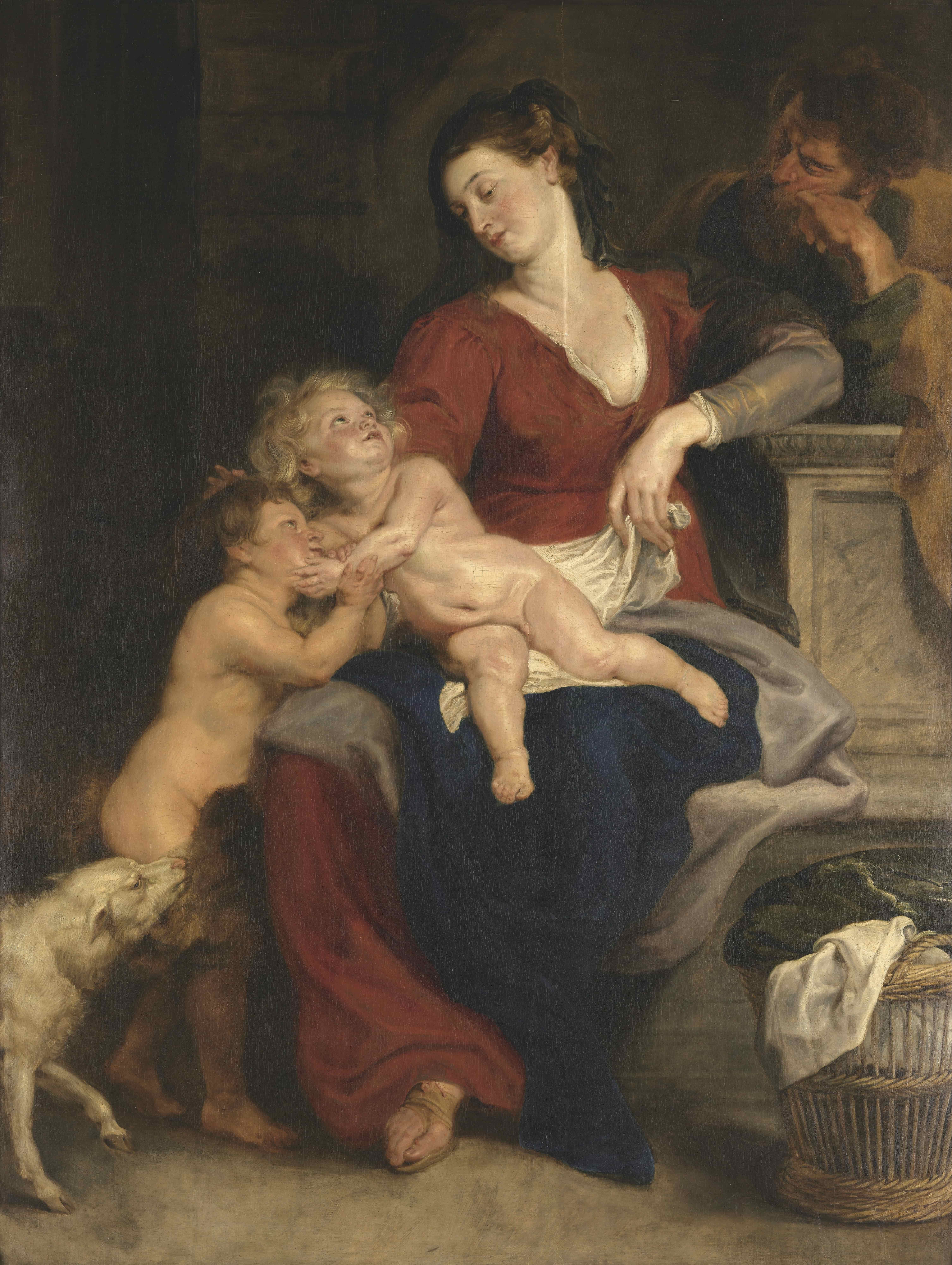 《提篮的圣家族》（The Holy Family with the Basket）｜彼得·保罗·鲁本斯 Peter Paul Rubens｜约 1616–1617