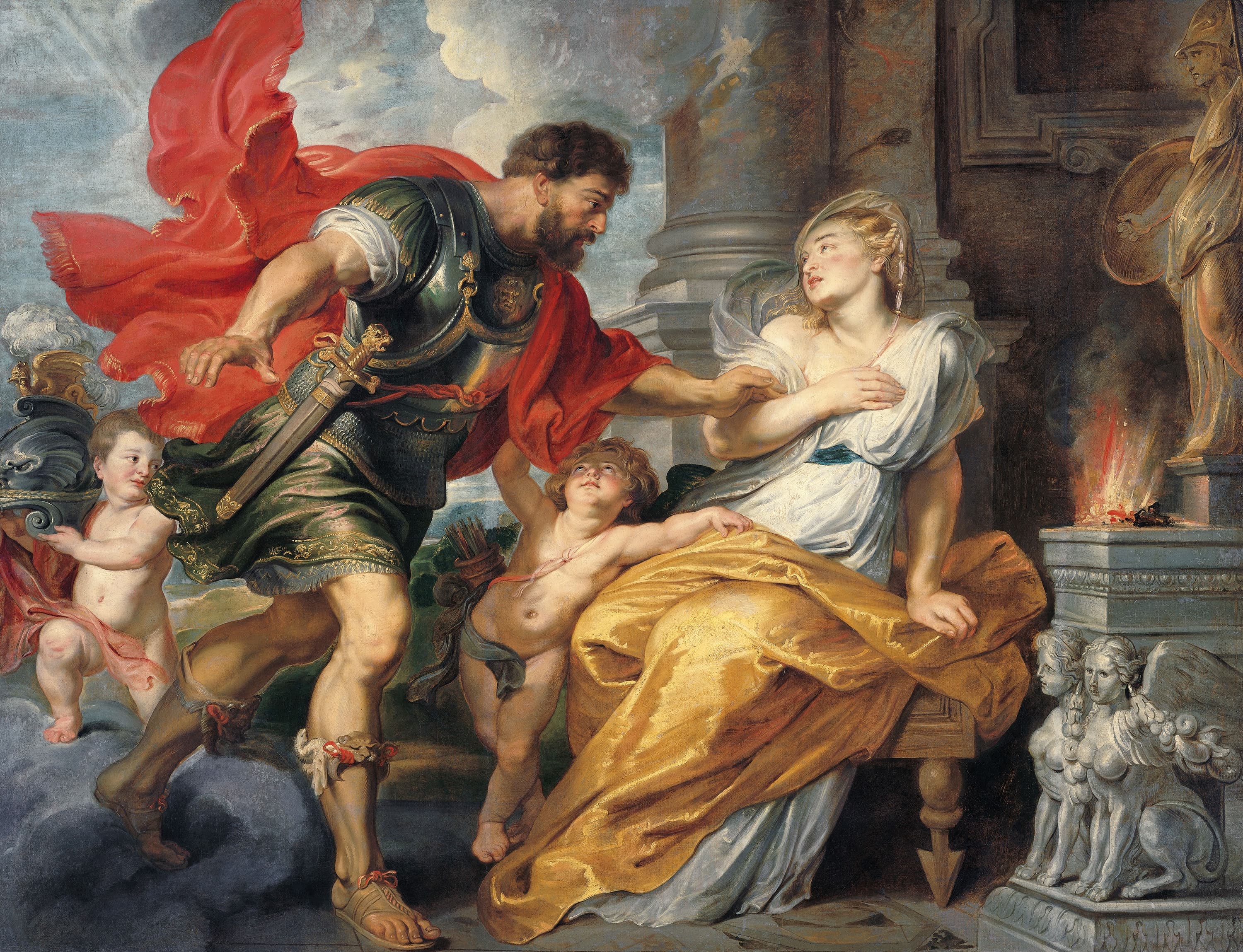 《马尔斯和瑞亚·西尔维娅》（Mars and Rhea Silvia）｜彼得·保罗·鲁本斯 Peter Paul Rubens｜1617