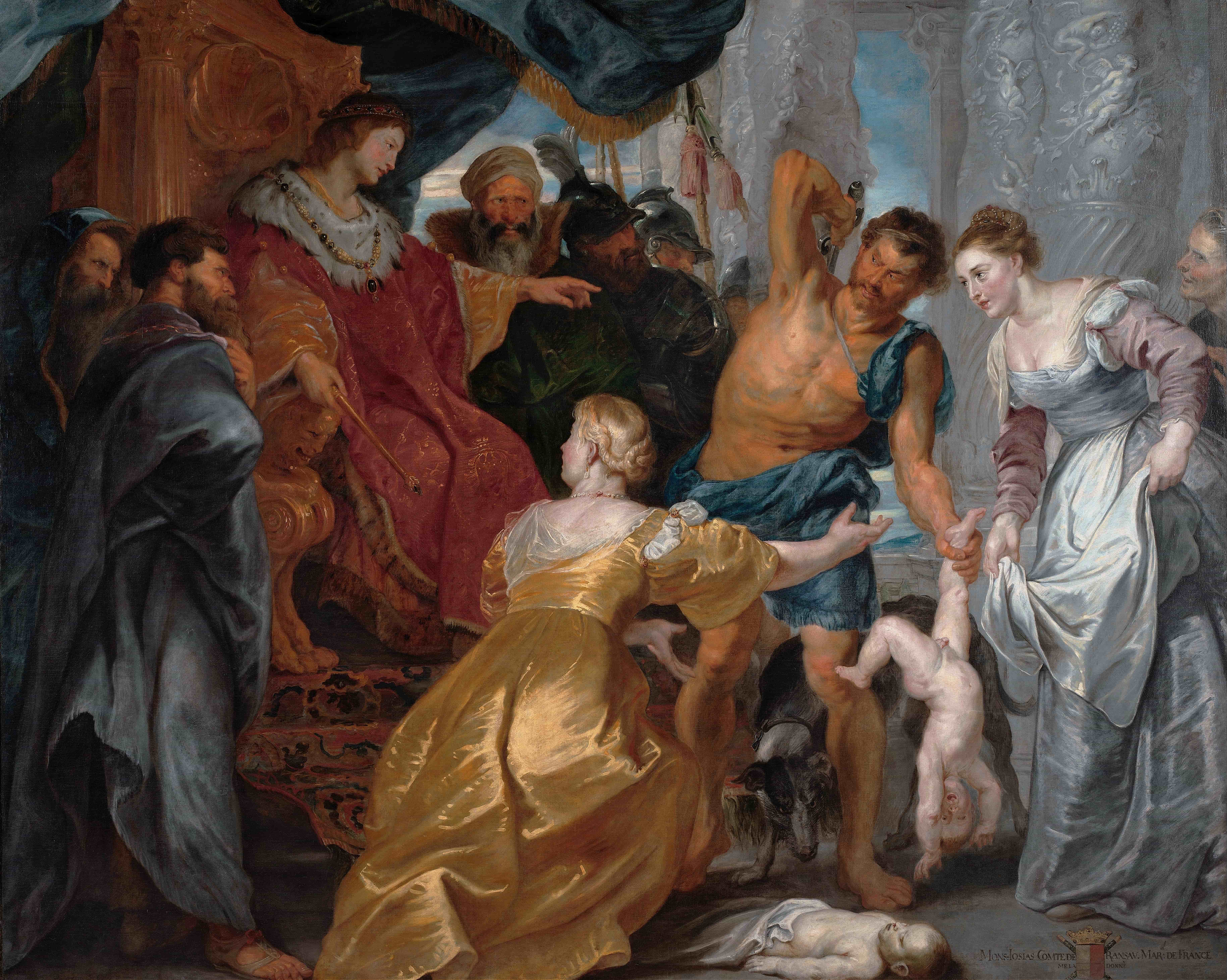 《所罗门的审判》（The Judgement of Solomon）｜彼得·保罗·鲁本斯 Peter Paul Rubens｜1617