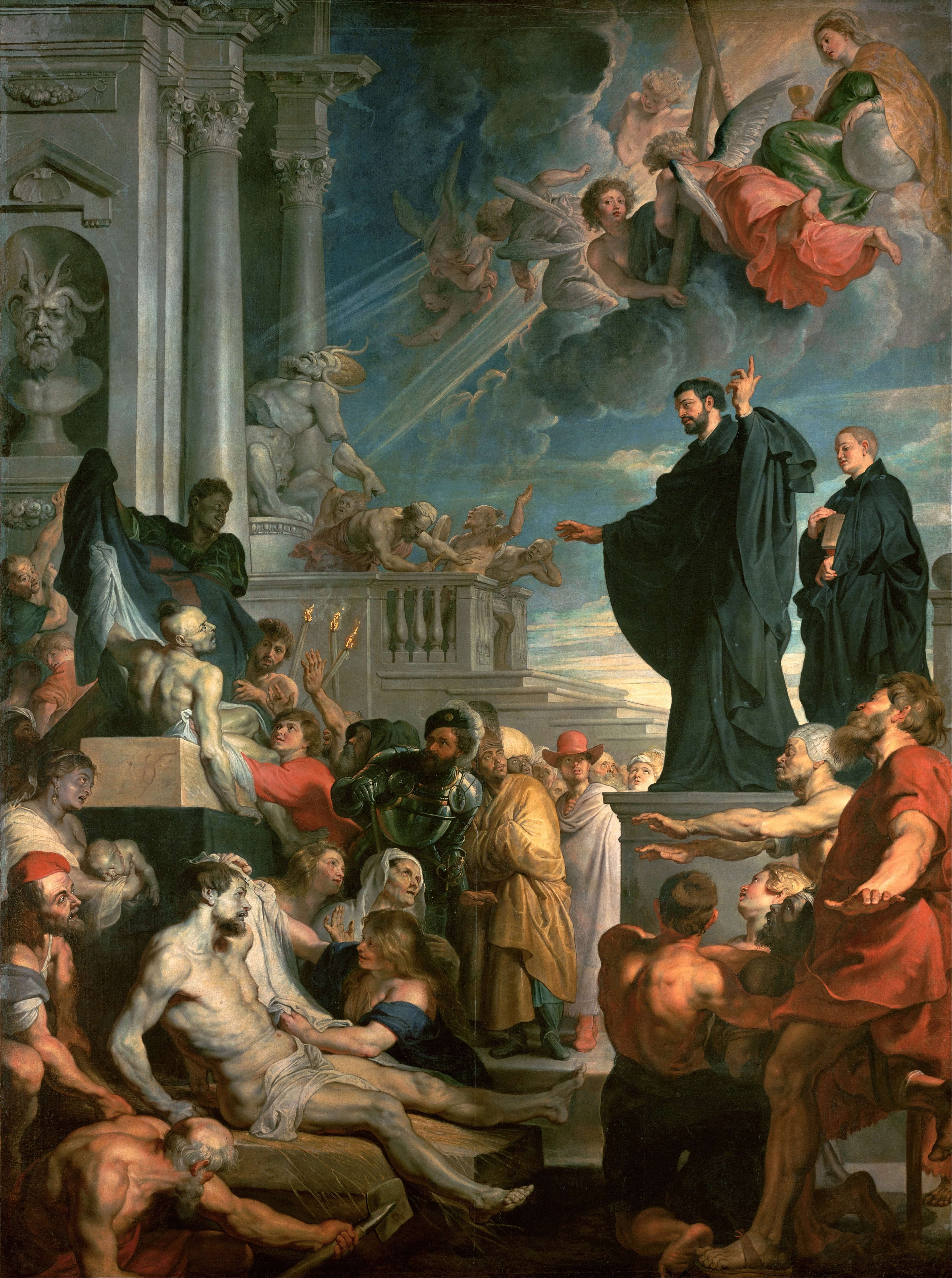 《圣弗朗西斯泽维尔的奇迹》（The miracles of St. Francis Xavier）｜彼得·保罗·鲁本斯 Peter Paul Rubens｜between 1617 and 1618