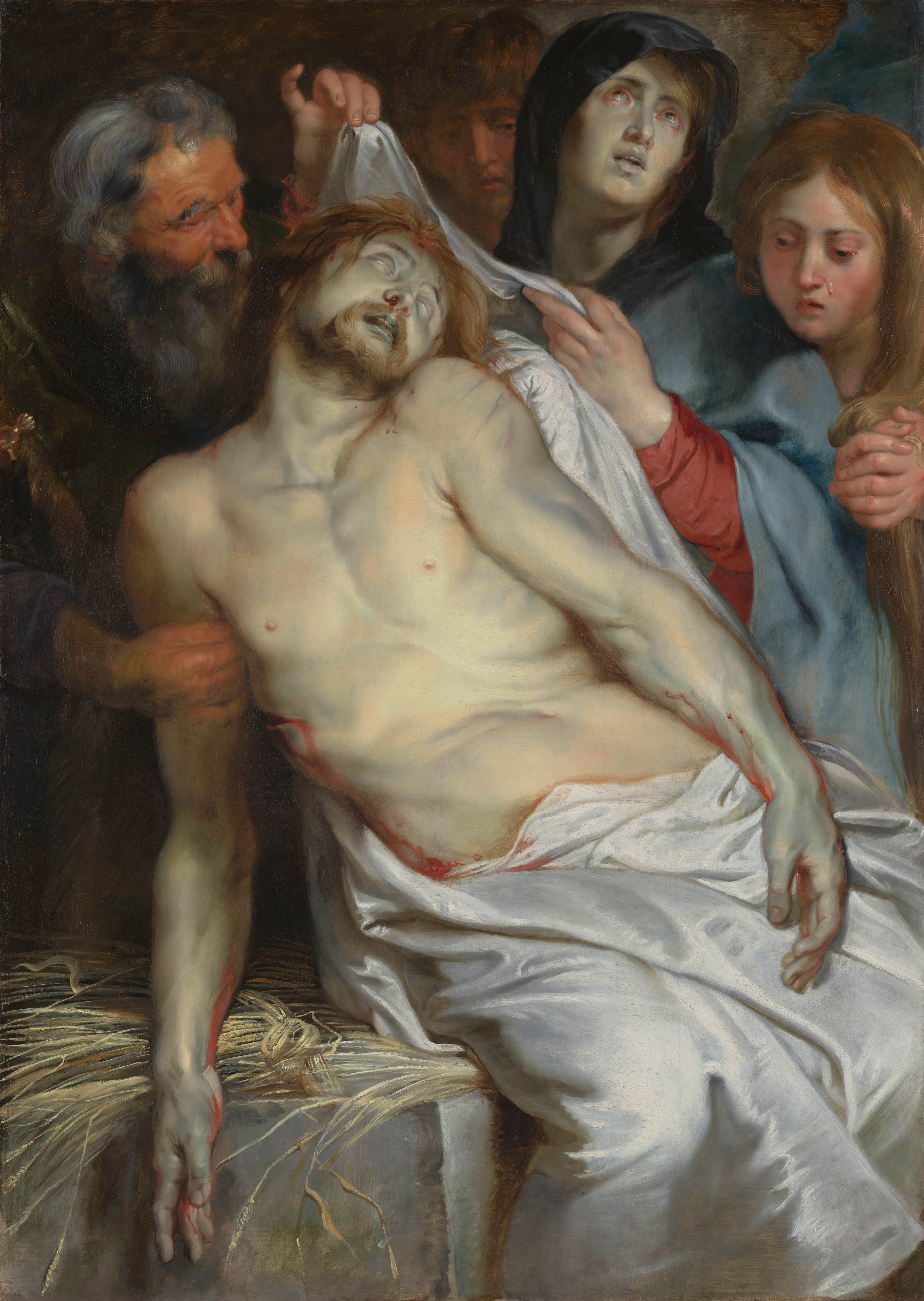 《稻草上的基督》（Christ on the Straw）｜彼得·保罗·鲁本斯 Peter Paul Rubens｜1618