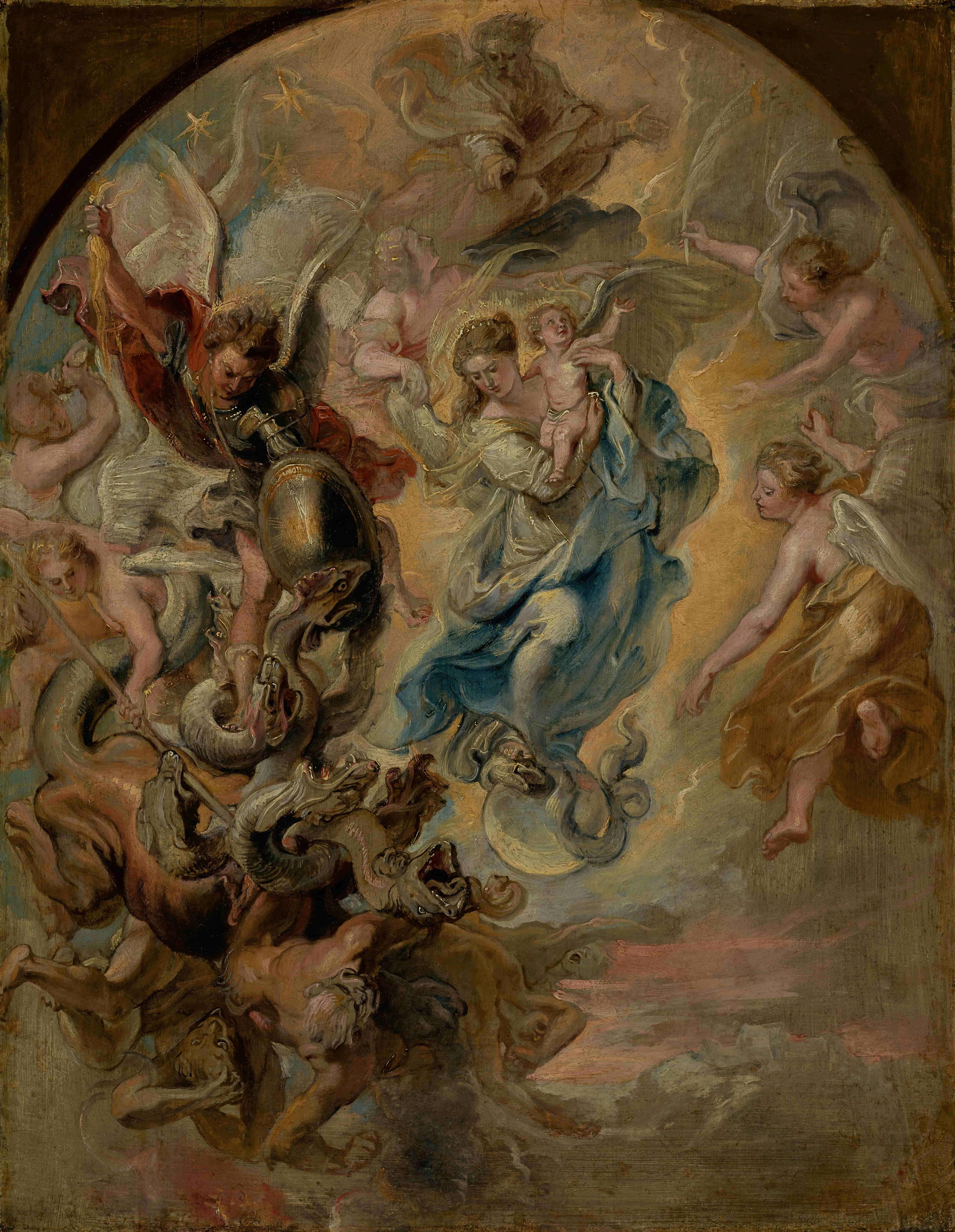《圣母作为启示录中的女人》（The Virgin as the Woman of the Apocalypse）｜彼得·保罗·鲁本斯 Peter Paul Rubens｜1623–1624