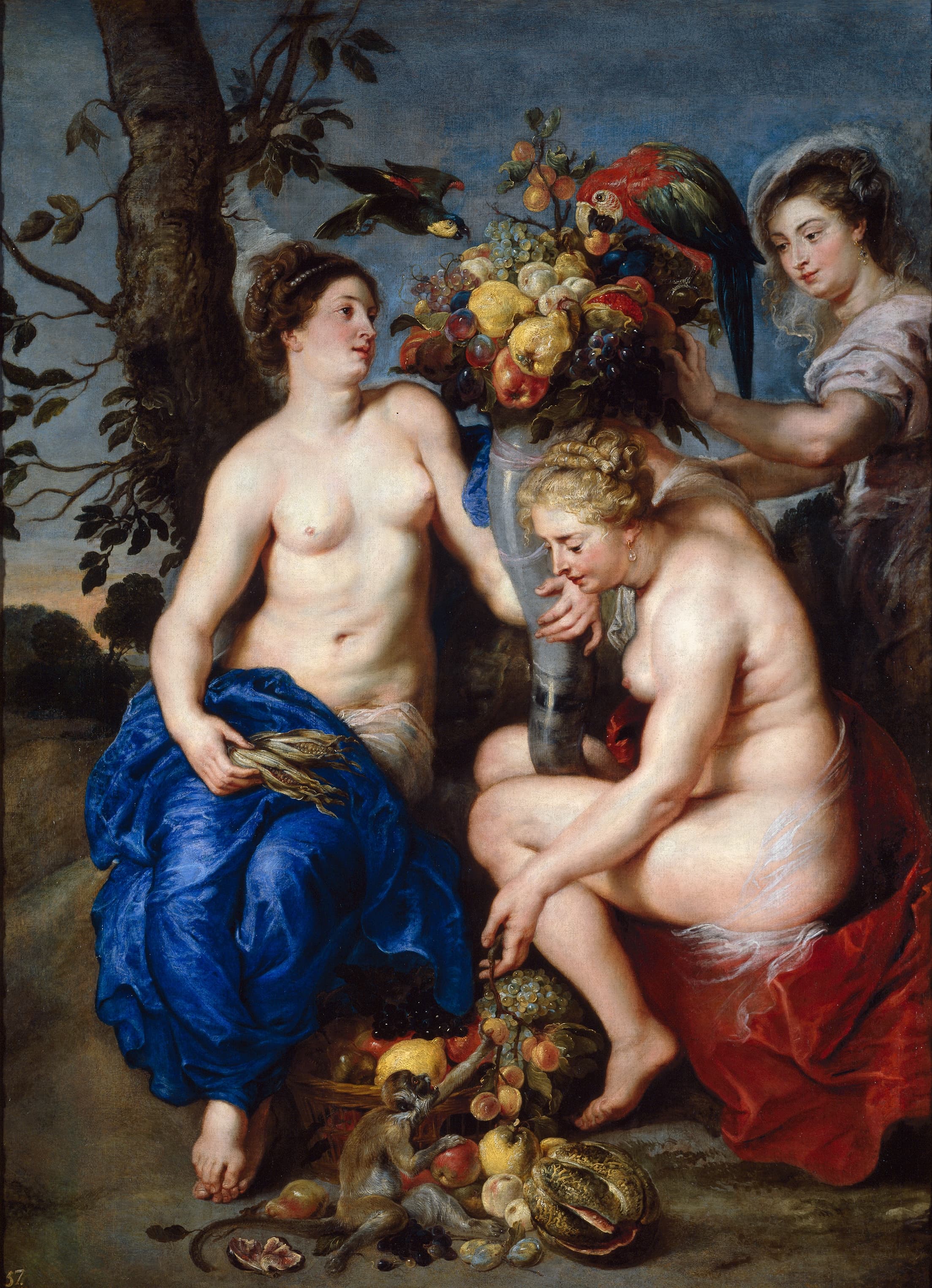 《谷神星与两个若虫》（Ceres With Two Nymphs）｜彼得·保罗·鲁本斯 Peter Paul Rubens｜1624
