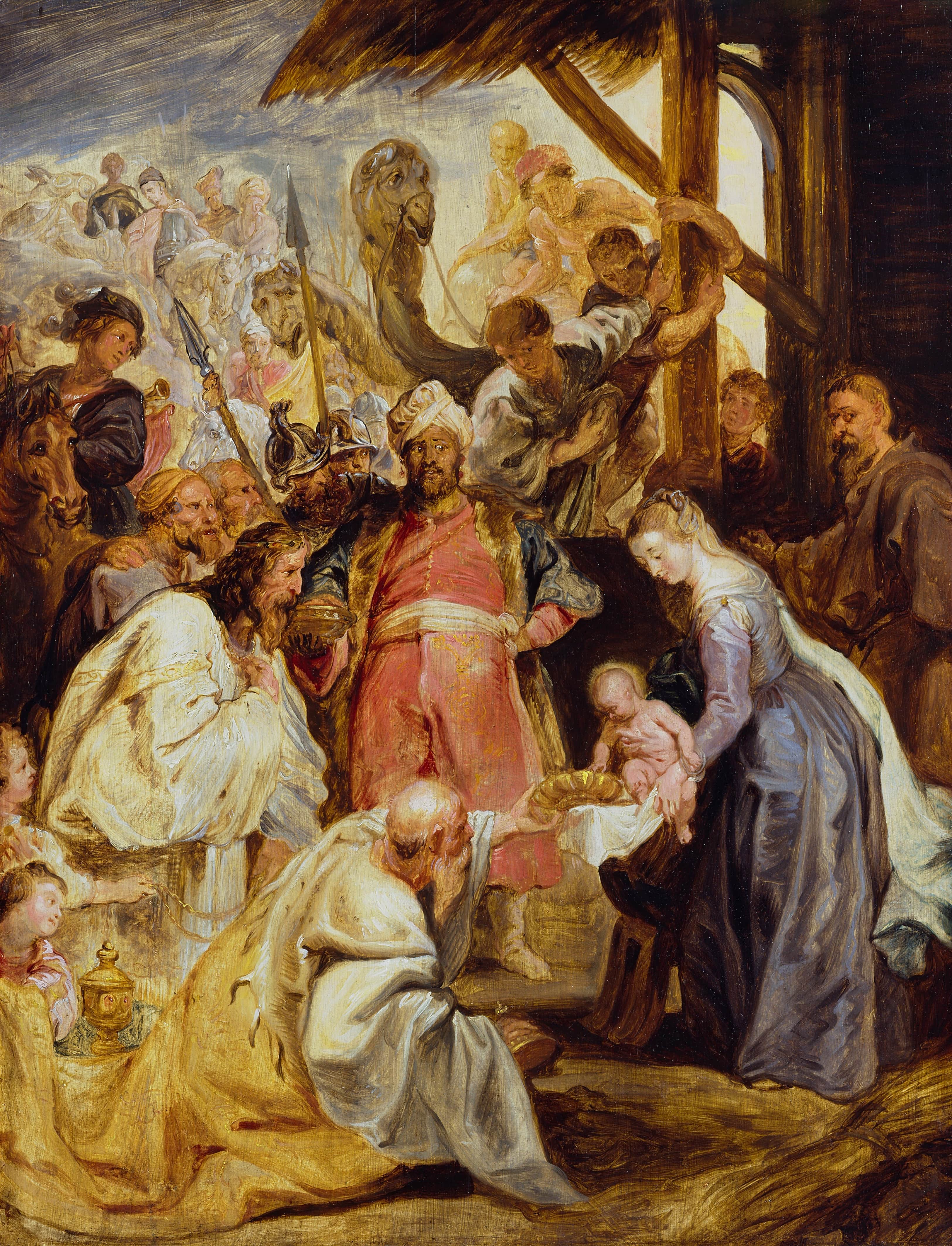 《贤士的崇拜》（The Adoration of the Magi）｜彼得·保罗·鲁本斯 Peter Paul Rubens｜约1624