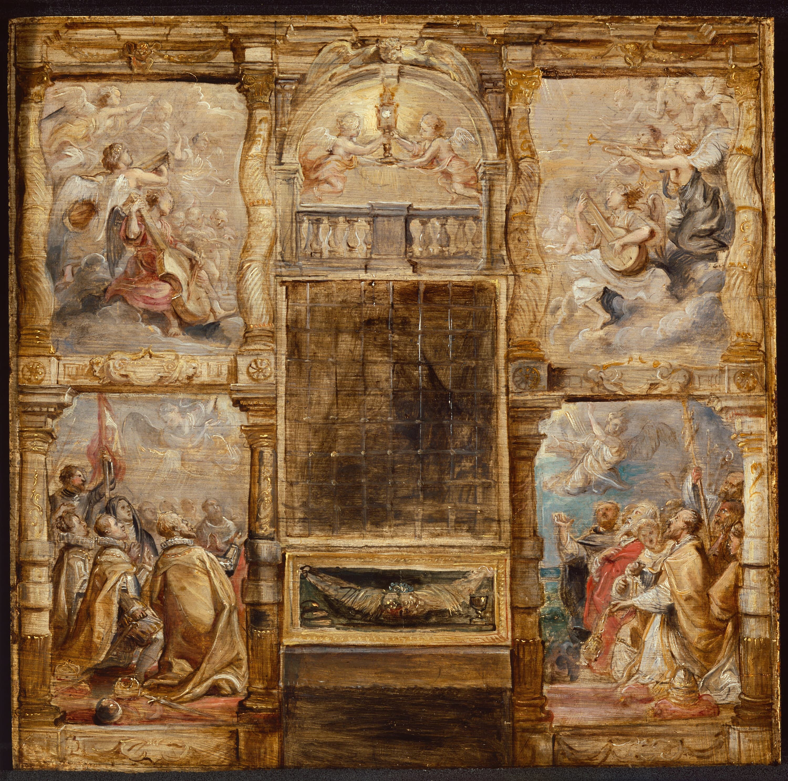 《圣体圣事的崇拜》（The Adoration of the Eucharist）｜彼得·保罗·鲁本斯 Peter Paul Rubens｜约1626