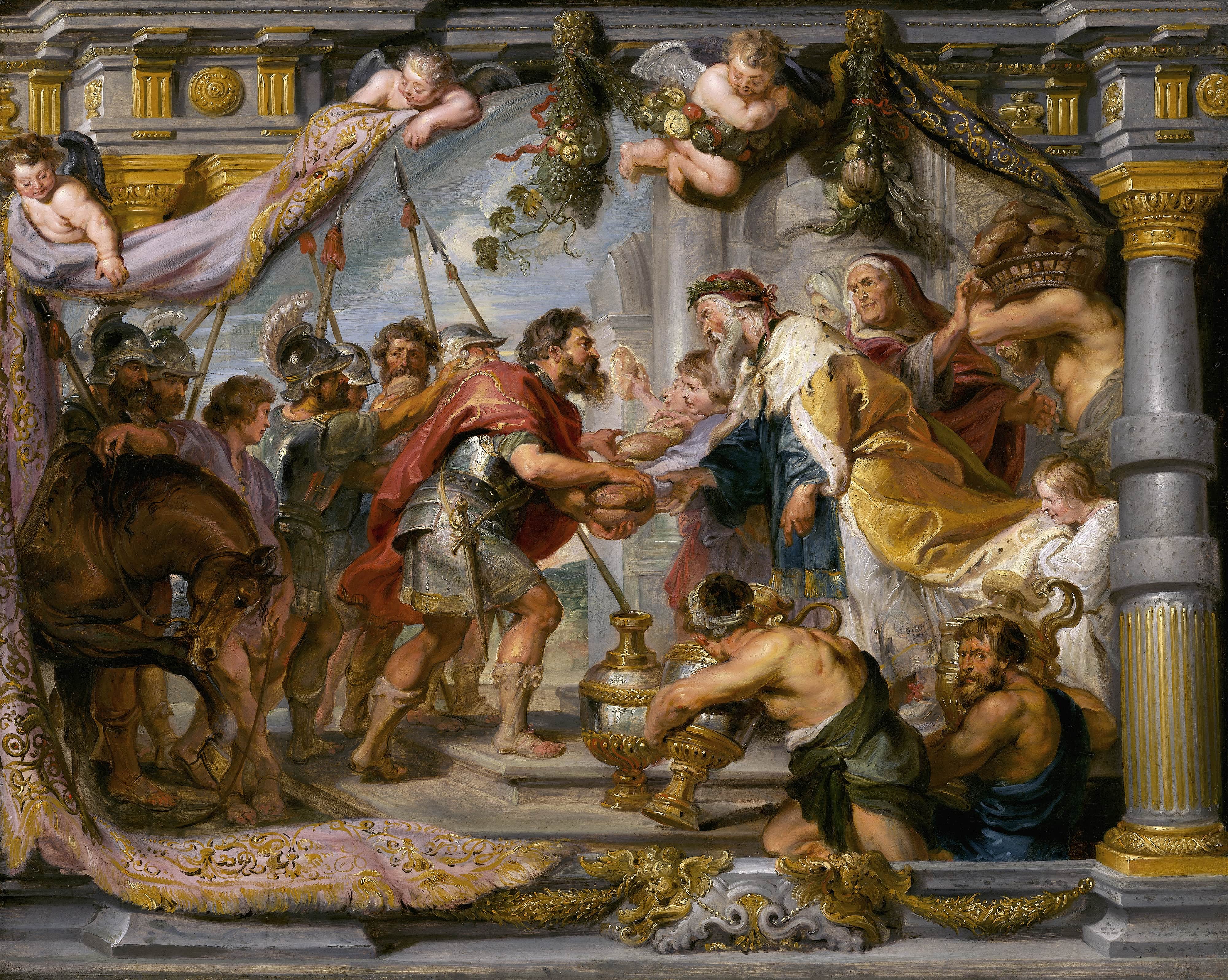 《亚伯拉罕与麦基洗德的会面》（The Meeting of Abraham and Melchizedek）｜彼得·保罗·鲁本斯 Peter Paul Rubens｜约1626