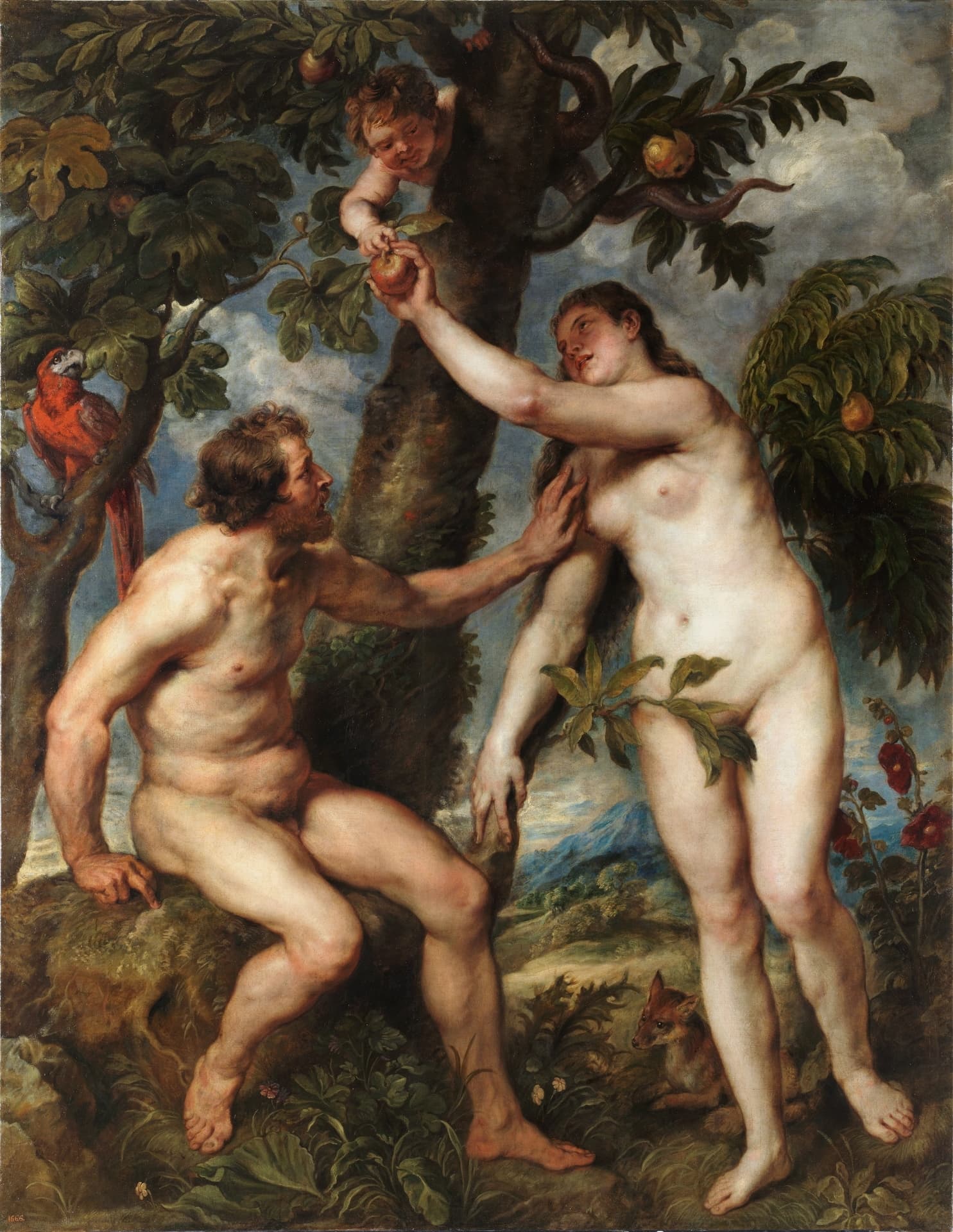 《亚当和夏娃》（Adam and Eve）｜彼得·保罗·鲁本斯 Peter Paul Rubens｜1628 and 1629