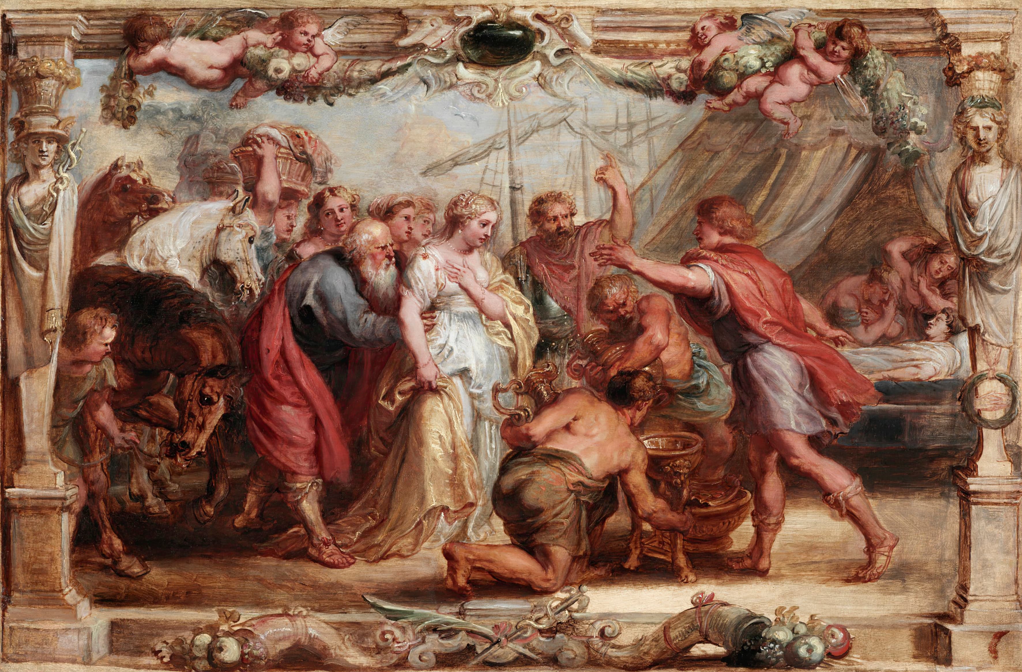 《布里塞伊斯归还给阿喀琉斯》（Briseis Given Back to Achilles）｜彼得·保罗·鲁本斯 Peter Paul Rubens｜between 1630 and 1631