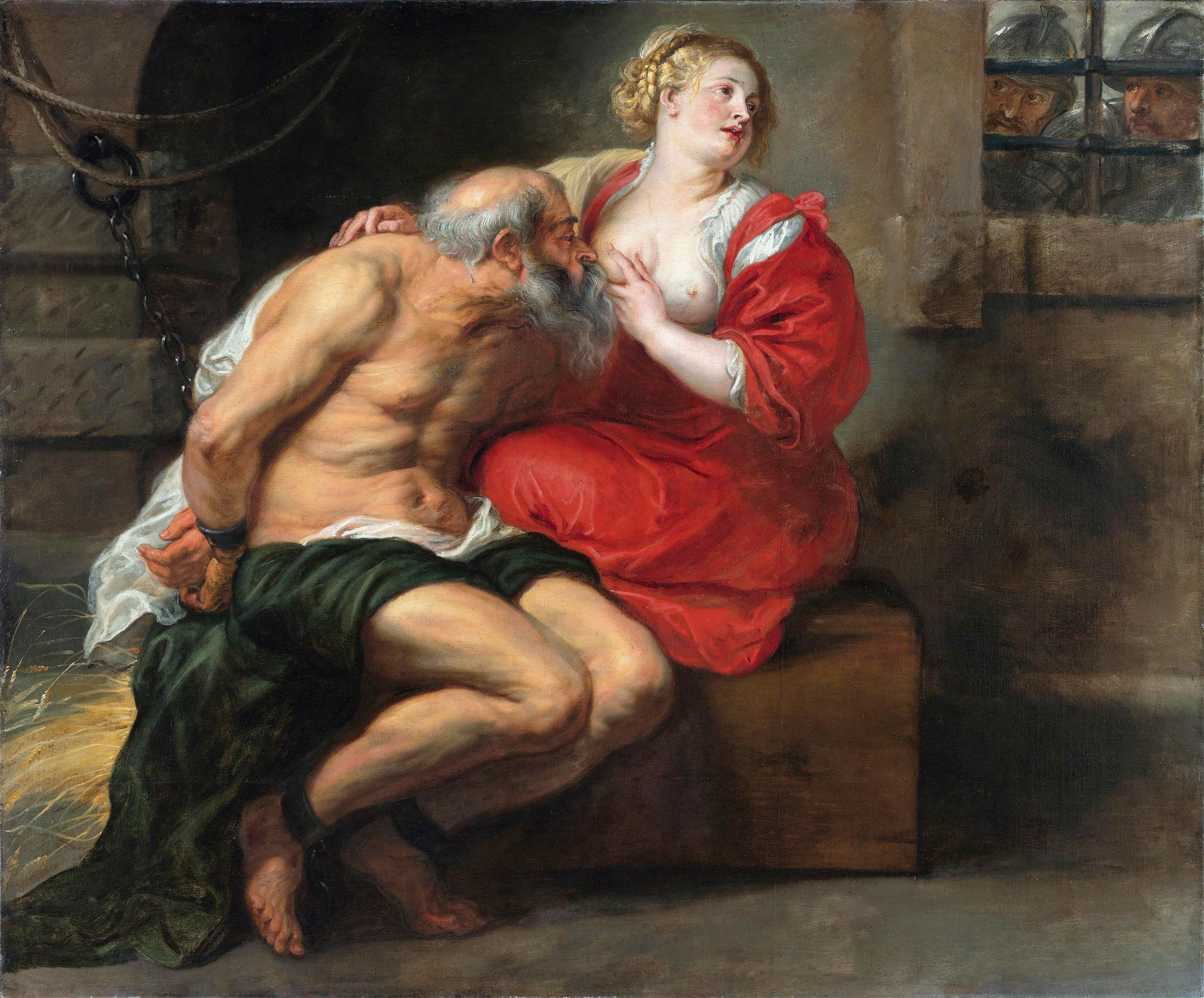 《西蒙和佩罗（罗马慈善机构）》（Cimon and Pero (Roman Charity)）｜彼得·保罗·鲁本斯 Peter Paul Rubens｜1630–1640