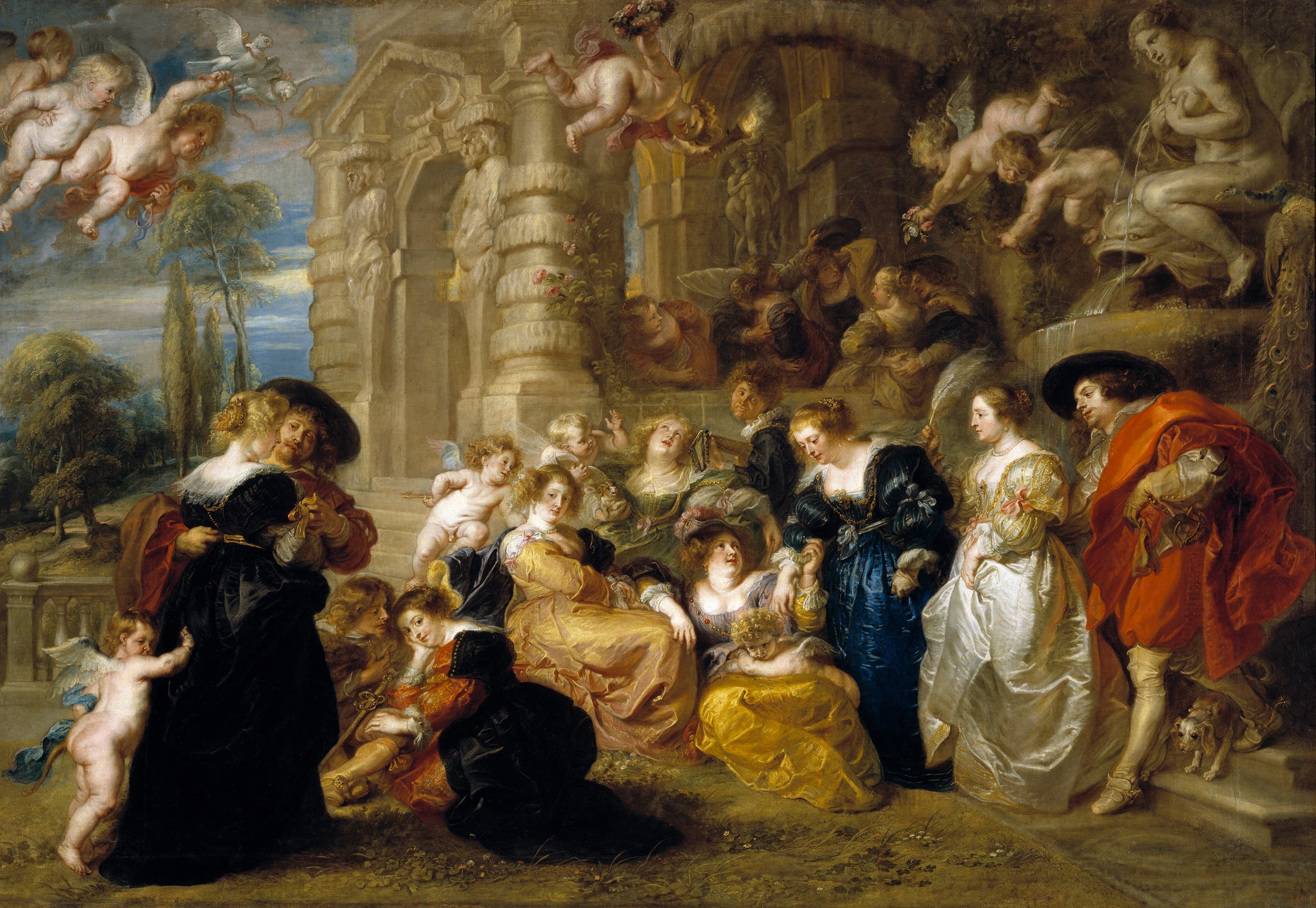 《爱的花园》（The Garden of Love）｜彼得·保罗·鲁本斯 Peter Paul Rubens｜1630–1635