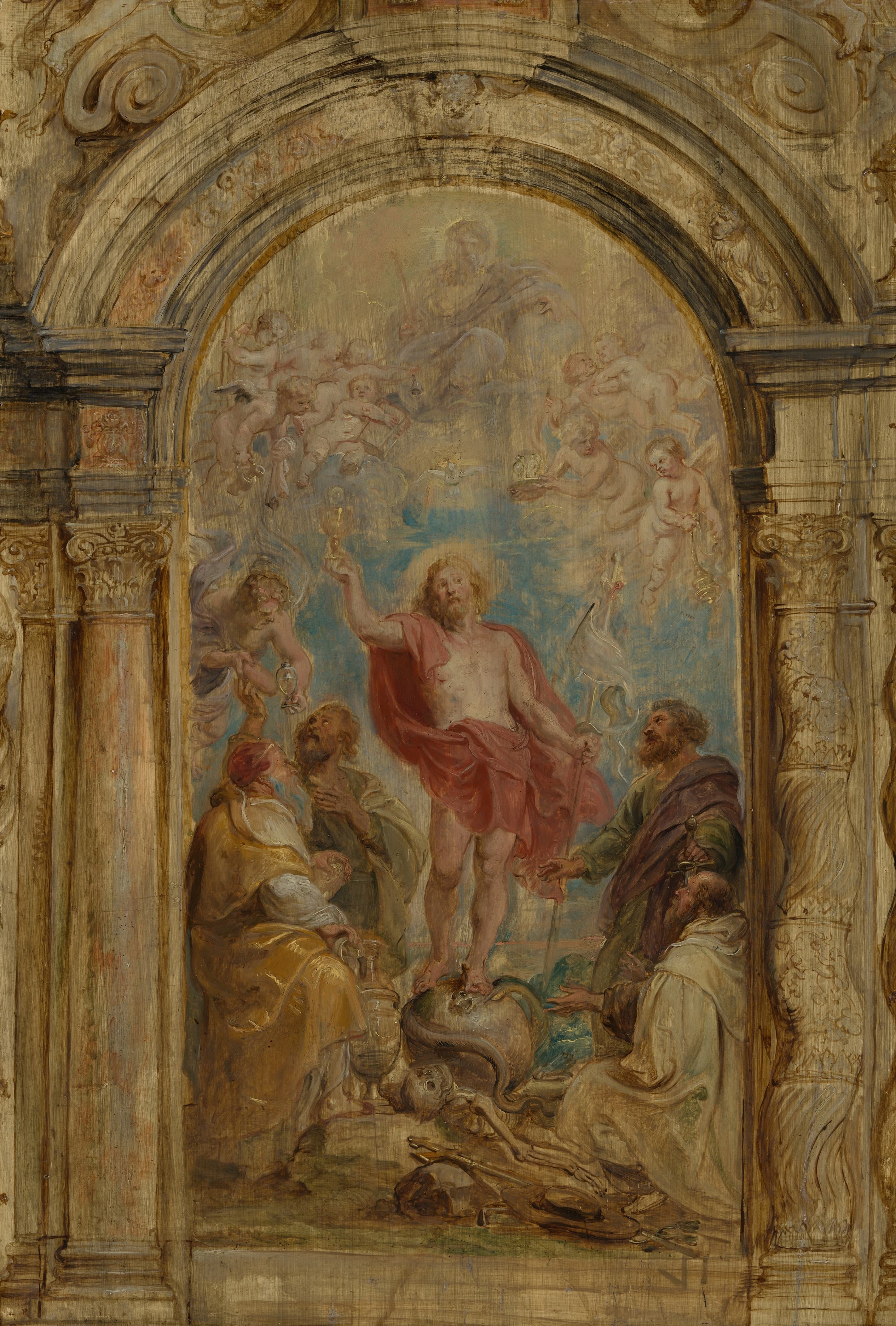 《圣体圣事的荣耀》（The Glorification of the Eucharist）｜彼得·保罗·鲁本斯 Peter Paul Rubens｜约1630–32