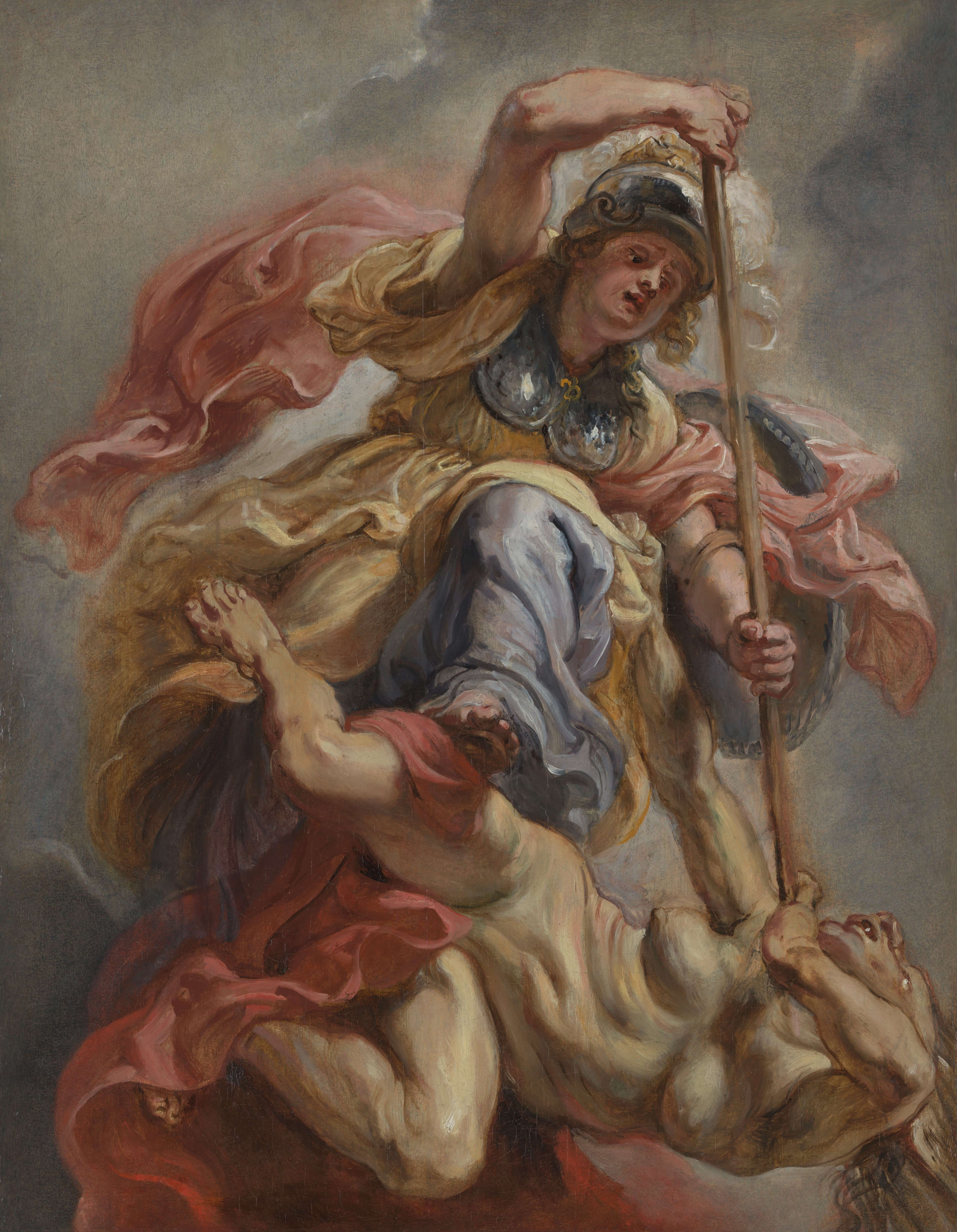 《密涅瓦克服无知》（Minerva Overcoming Ignorance）｜彼得·保罗·鲁本斯 Peter Paul Rubens｜1632–1633