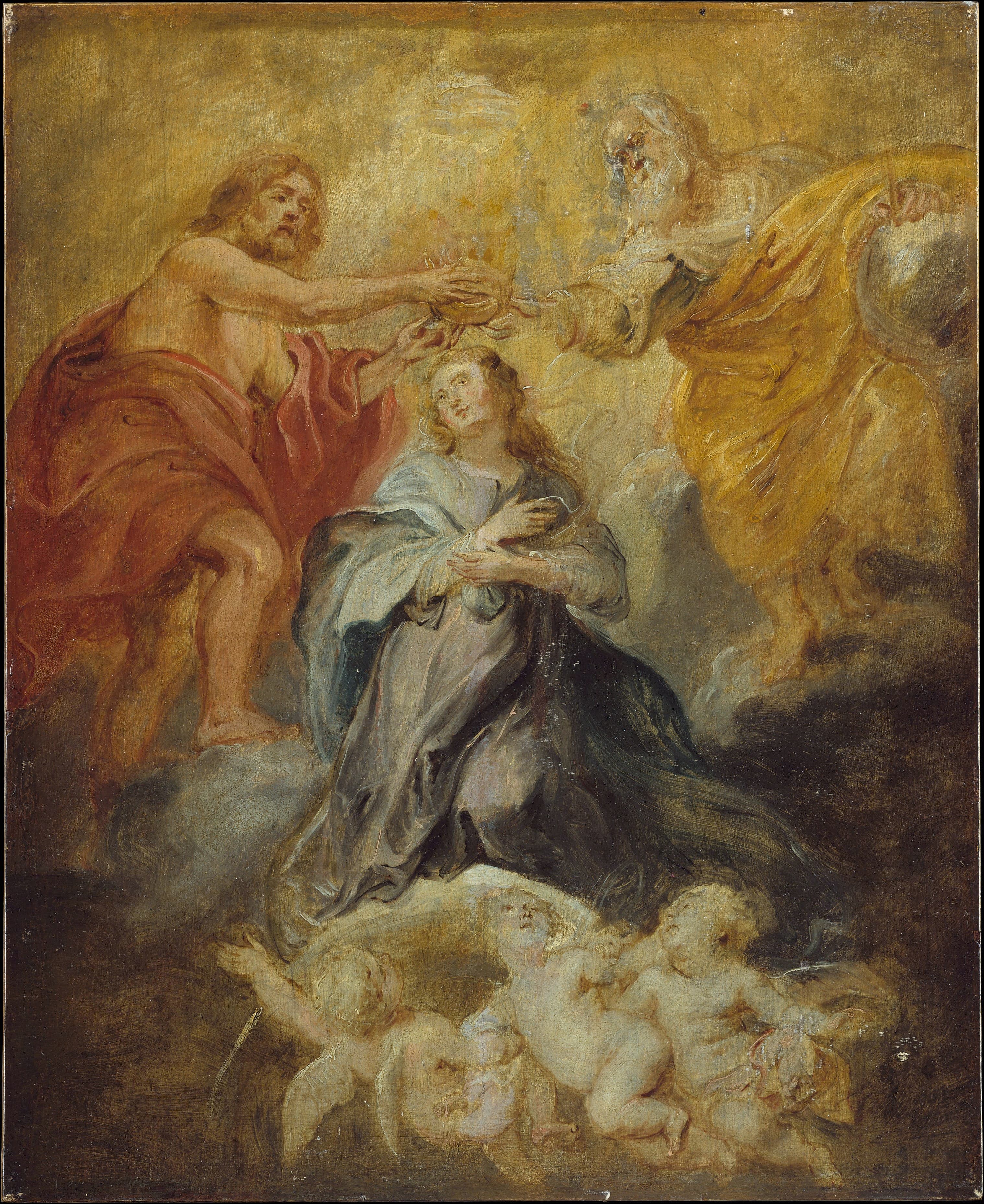 《圣母加冕》（The Coronation of the Virgin）｜彼得·保罗·鲁本斯 Peter Paul Rubens｜约1632–33