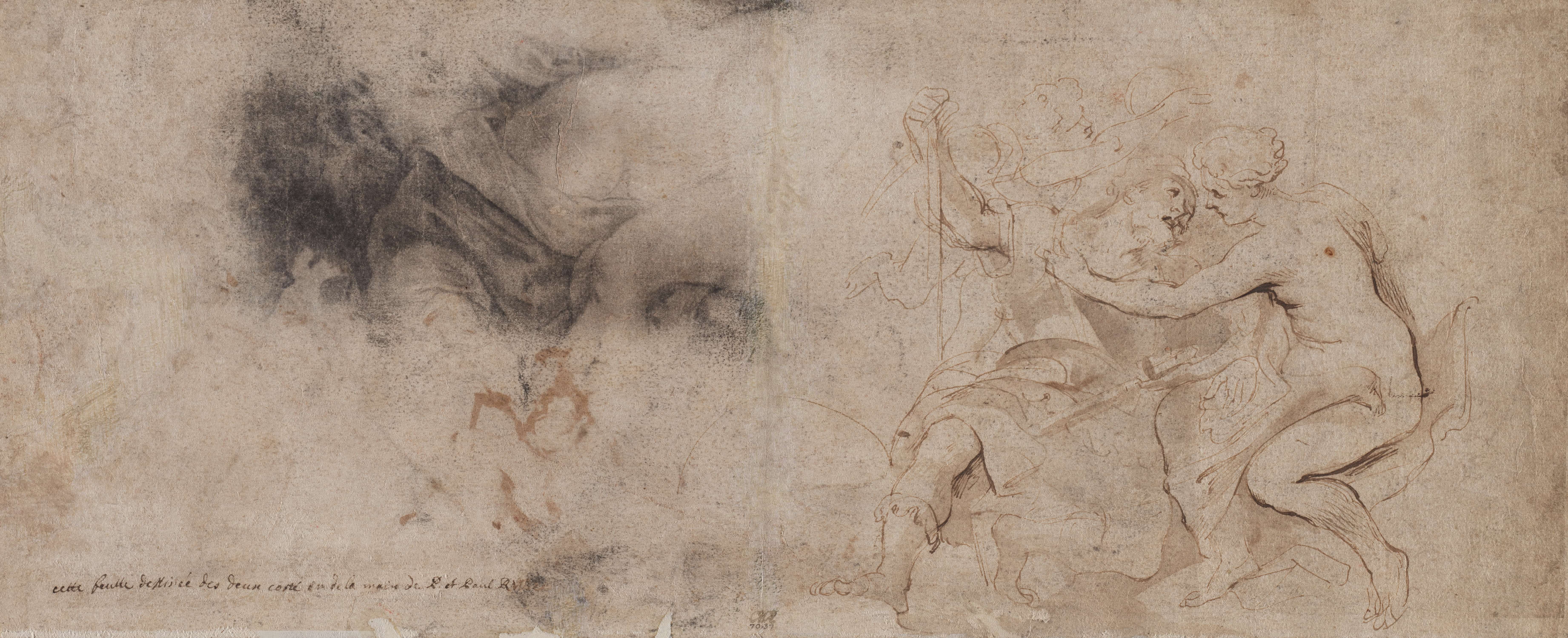 《金星解除火星武装，窗帘研究》（Venus Disarming Mars, Drapery Study）｜彼得·保罗·鲁本斯 Peter Paul Rubens｜约1632