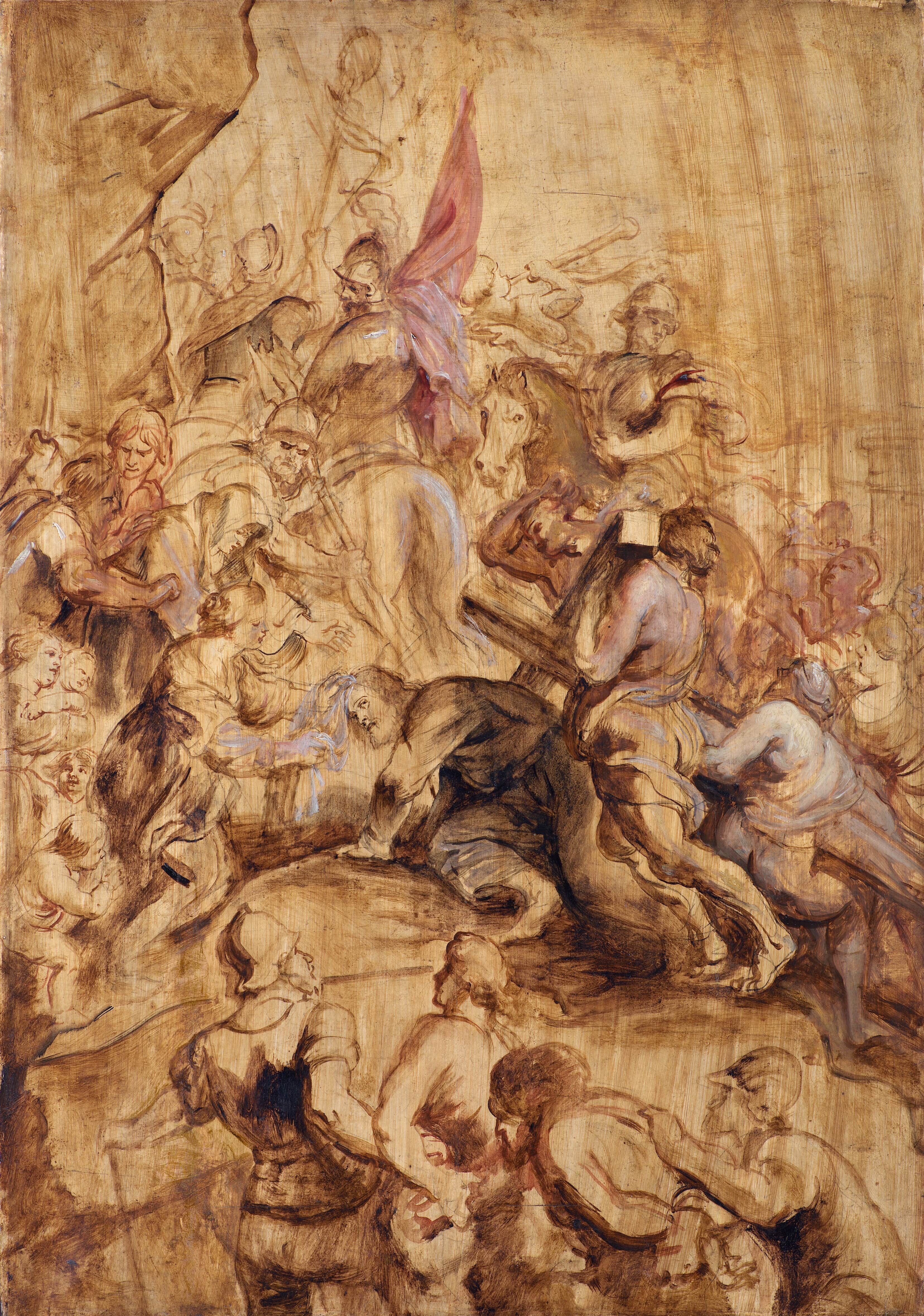 《登上加略山。十字架的承载》（The Ascent to Calvary. The Bearing of the Cross）｜彼得·保罗·鲁本斯 Peter Paul Rubens｜1634