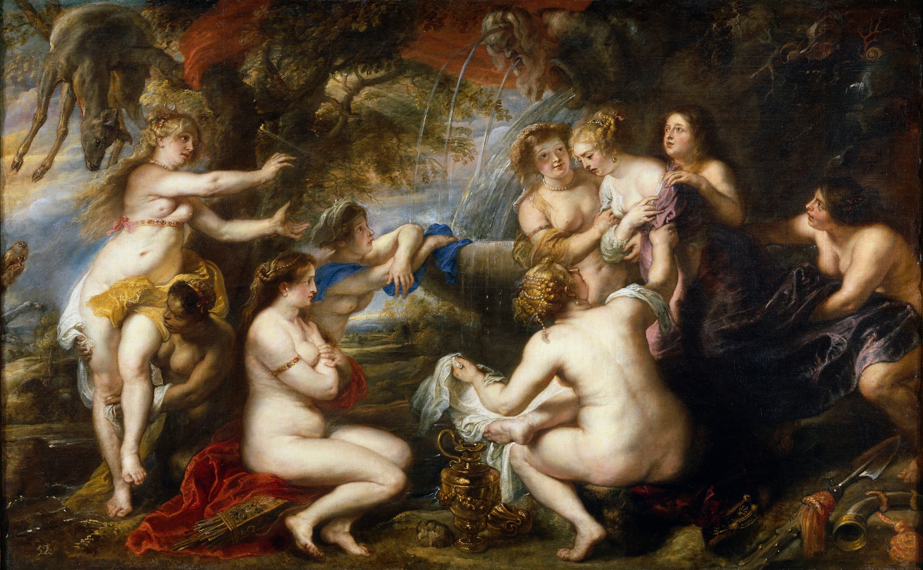 《戴安娜与卡利斯托》（Diana And Callisto）｜彼得·保罗·鲁本斯 Peter Paul Rubens｜1635