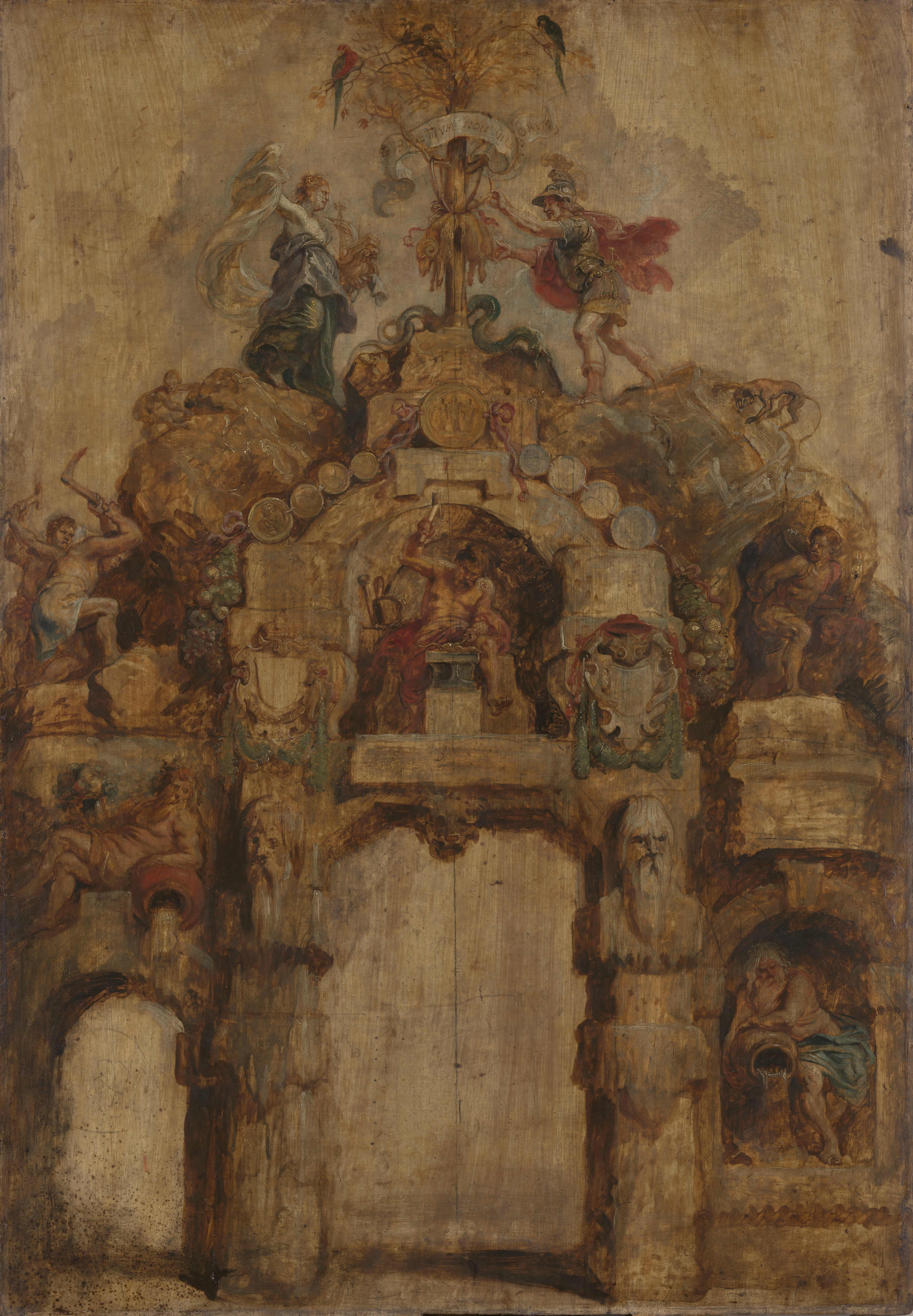 《造币厂拱门（背面）》（The Arch of the Mint (reverse)）｜彼得·保罗·鲁本斯 Peter Paul Rubens｜1635