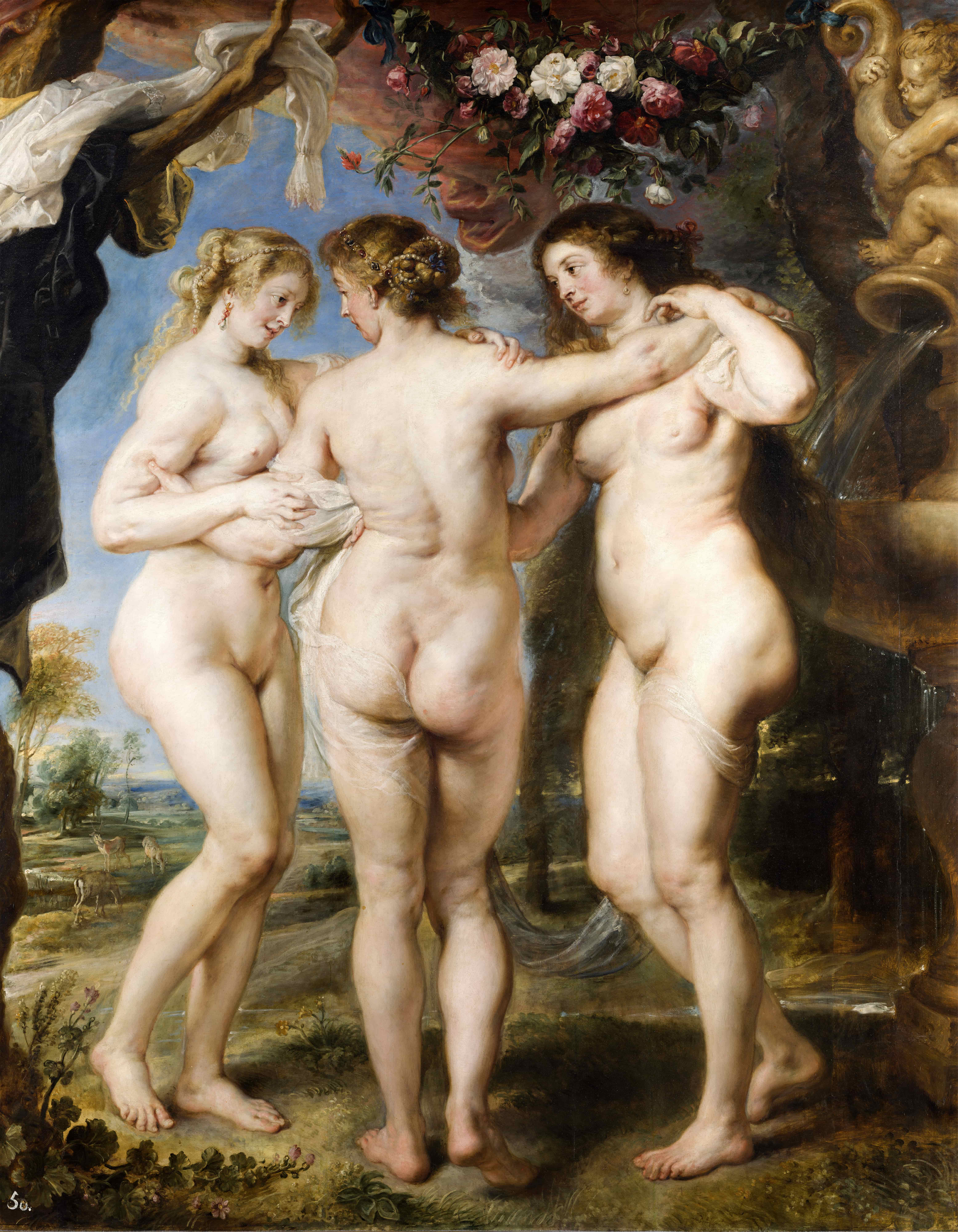 《美惠三女神》（The Three Graces）｜彼得·保罗·鲁本斯 Peter Paul Rubens｜约 1635