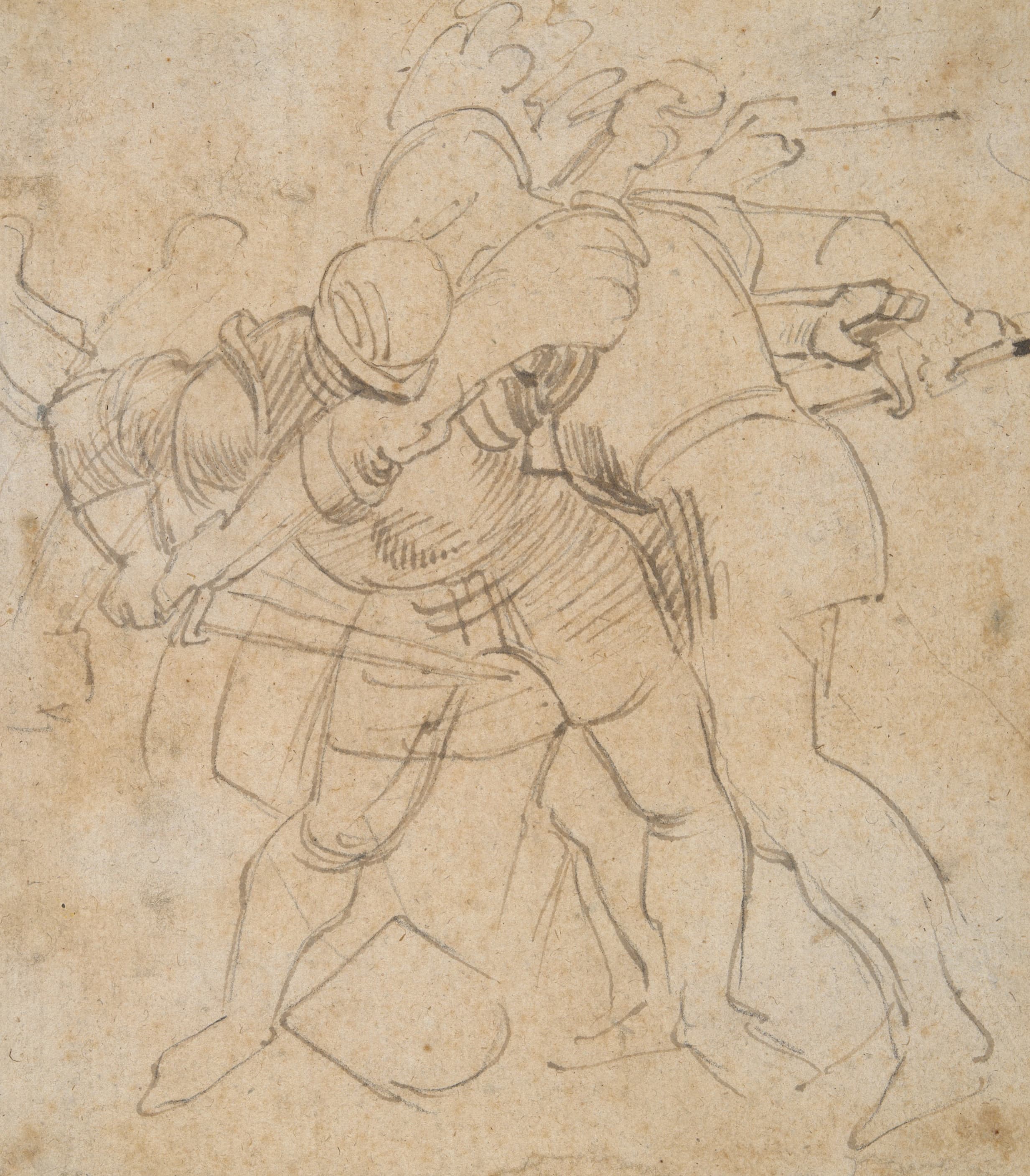 《两名装甲士兵的战斗》（Two Armored Soldiers Fighting）｜彼得·保罗·鲁本斯 Peter Paul Rubens｜约1635–40