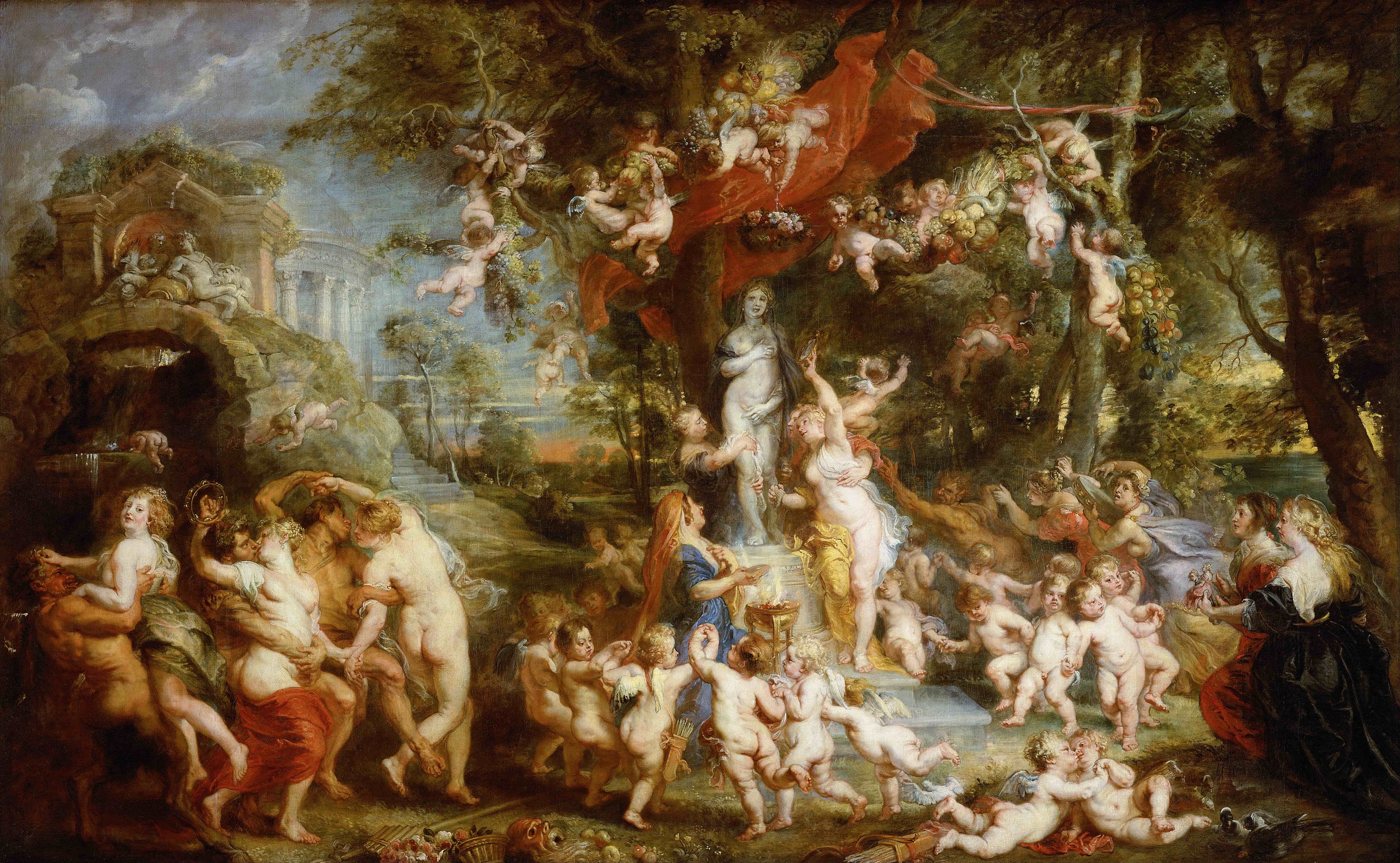 《维纳斯的盛宴》（The Feast of Venus）｜彼得·保罗·鲁本斯 Peter Paul Rubens｜1636–1637