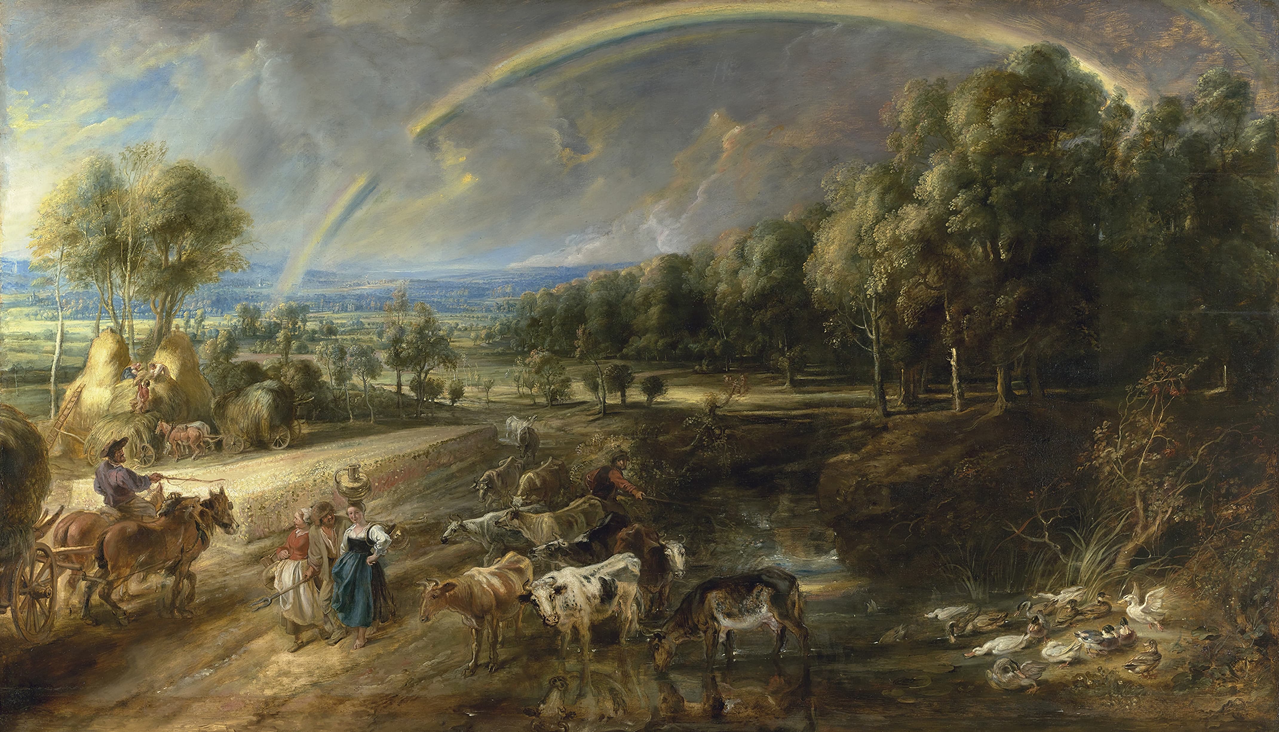 《彩虹风景》（The Rainbow Landscape）｜彼得·保罗·鲁本斯 Peter Paul Rubens｜约1636
