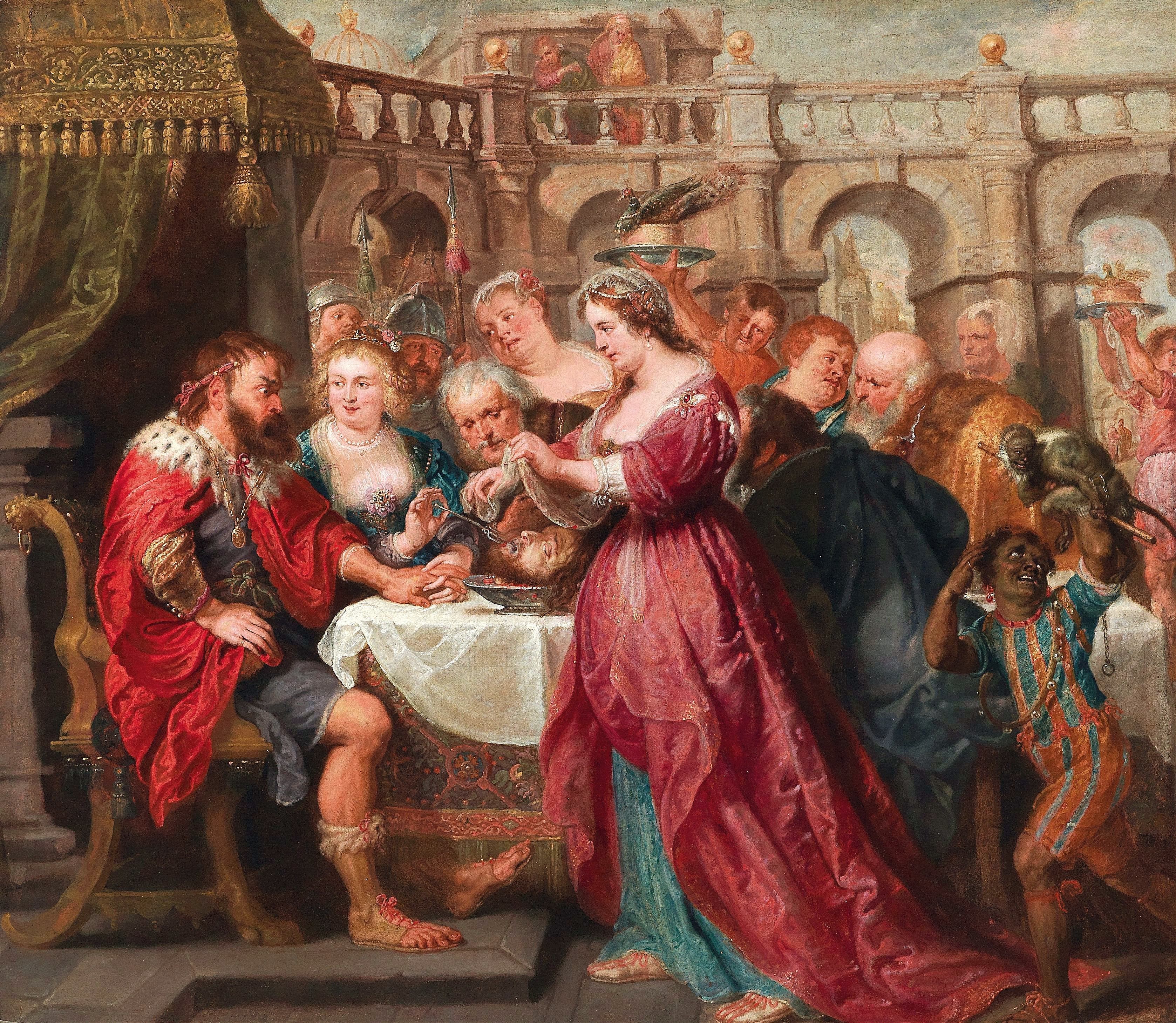 《希律王的盛宴》（The Feast of Herod）｜彼得·保罗·鲁本斯 Peter Paul Rubens｜约 1638–40