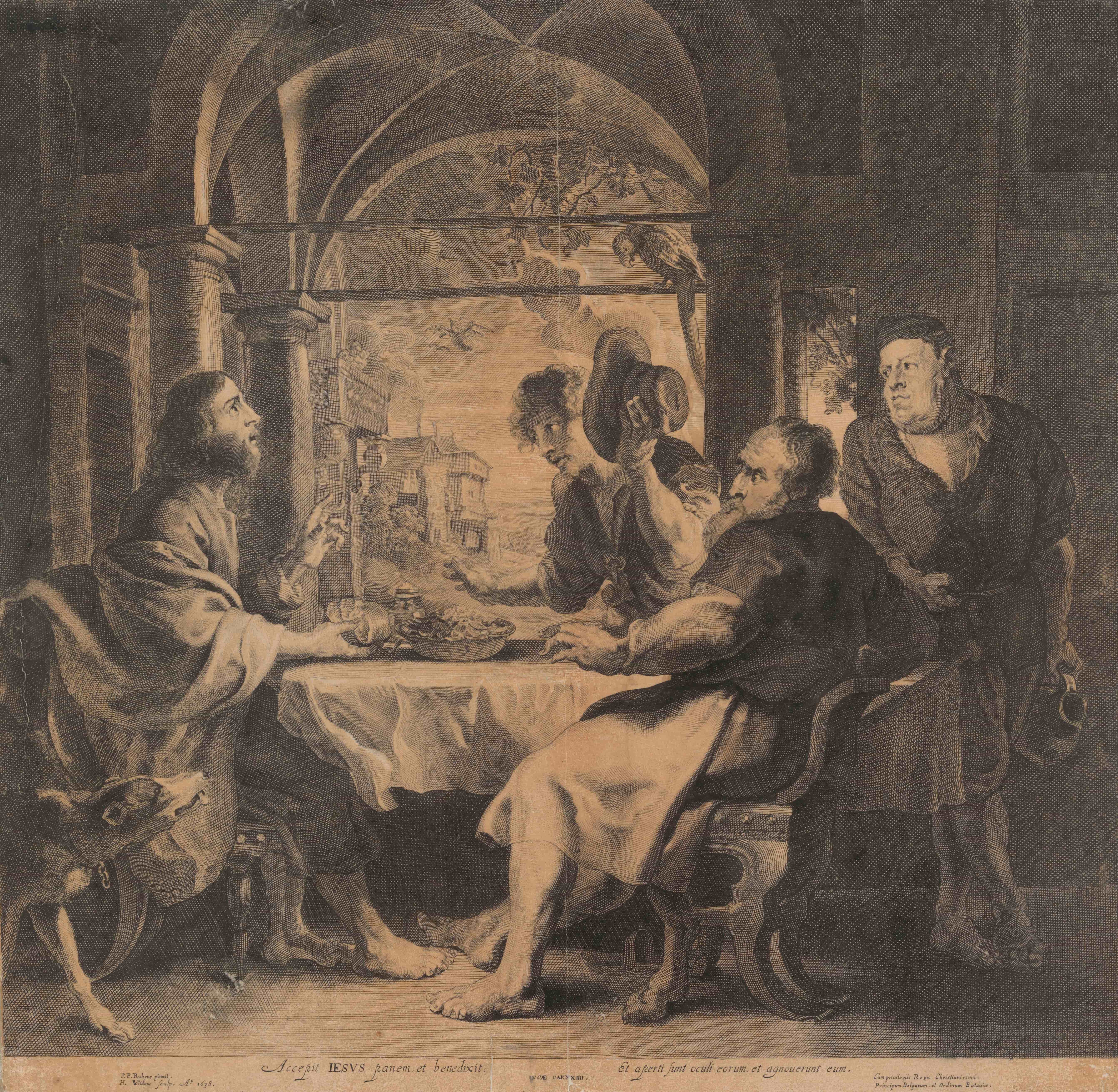 《以马忤斯的晚餐》（The Supper at Emmaus）｜彼得·保罗·鲁本斯 Peter Paul Rubens｜1638