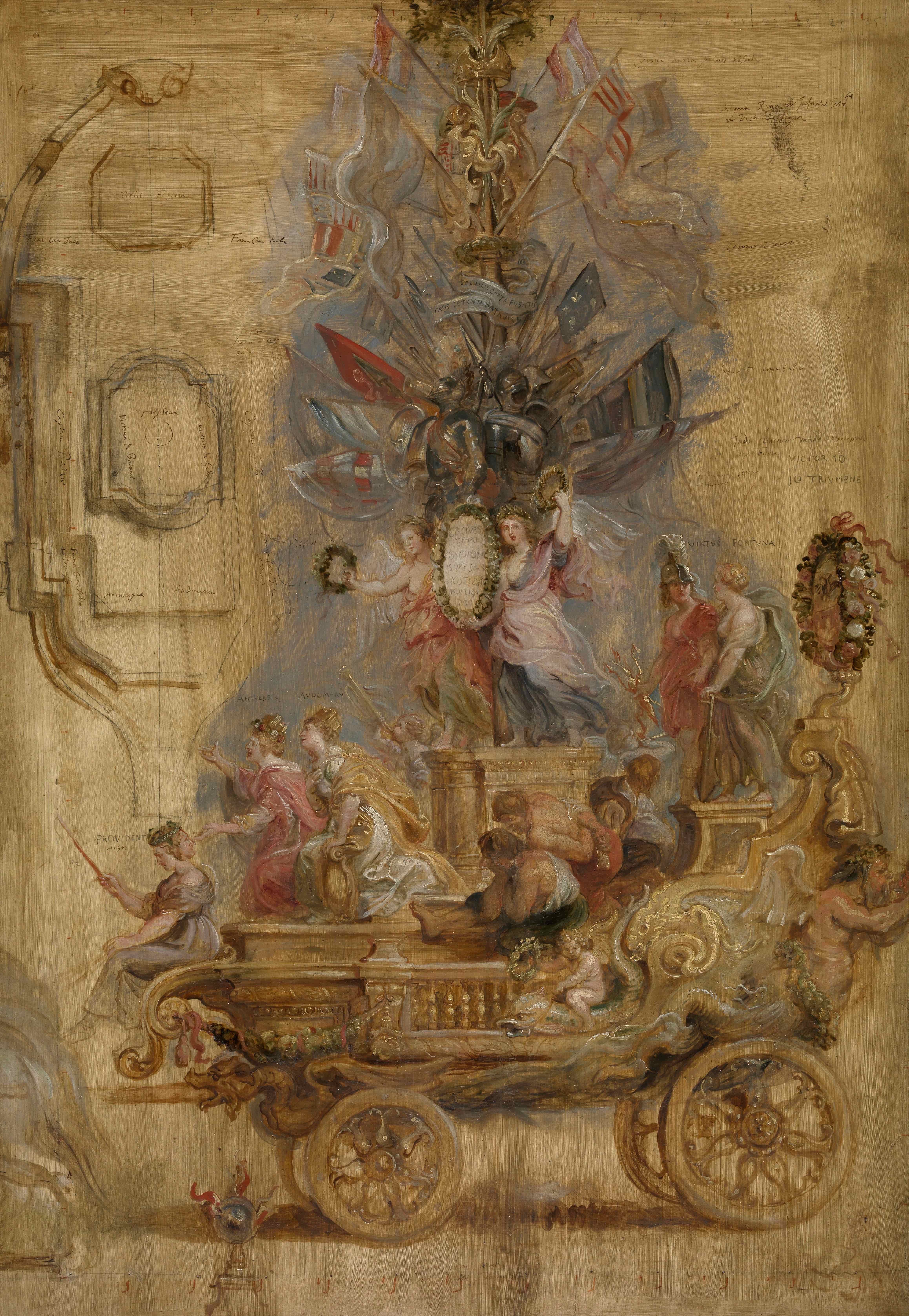 《卡洛凯旋战车》（Triumphal Chariot of Kallo）｜彼得·保罗·鲁本斯 Peter Paul Rubens｜1638