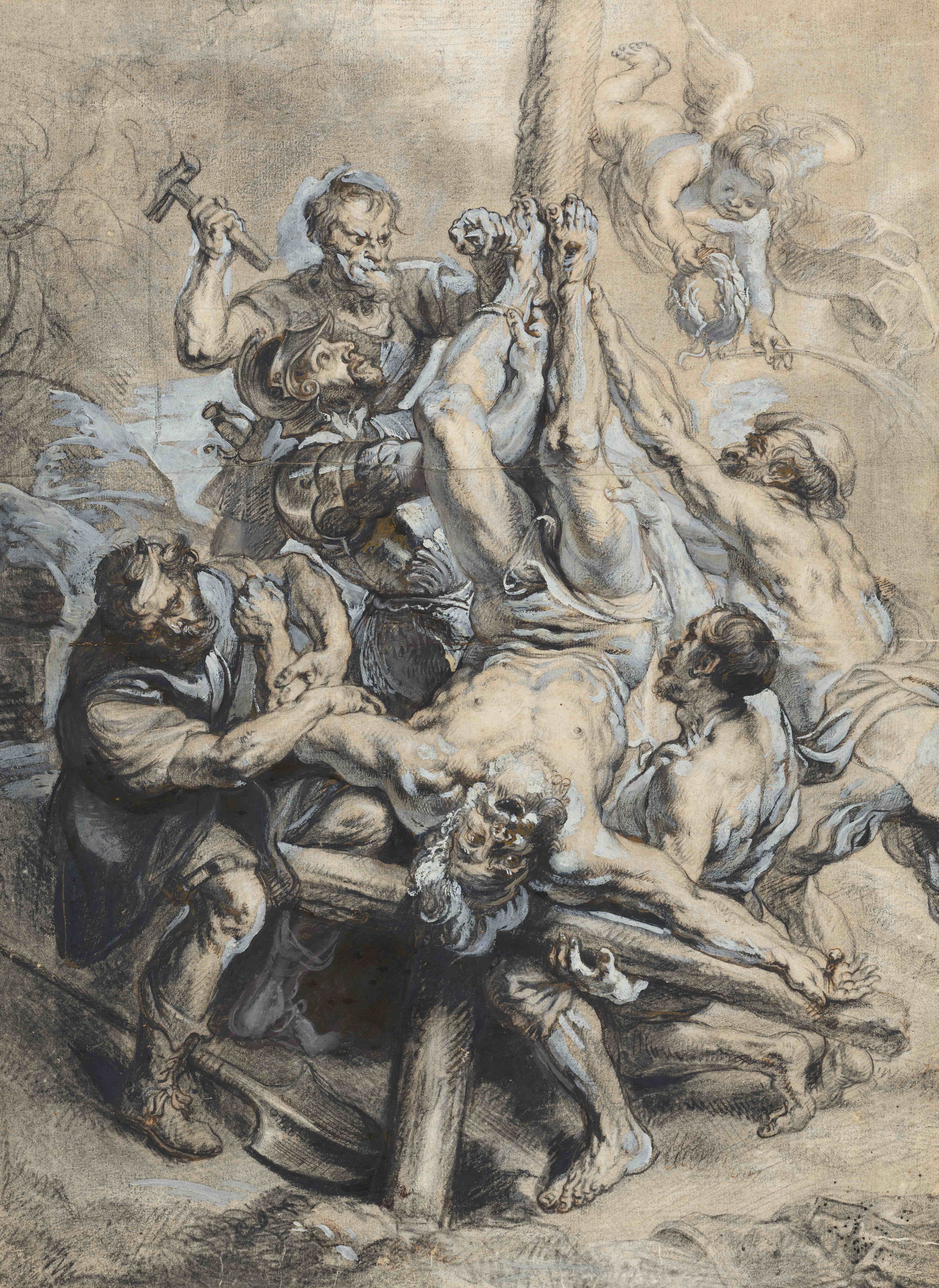 《使徒彼得被钉十字架》（The Crucifixion of Peter the Apostle）｜彼得·保罗·鲁本斯 Peter Paul Rubens｜1640