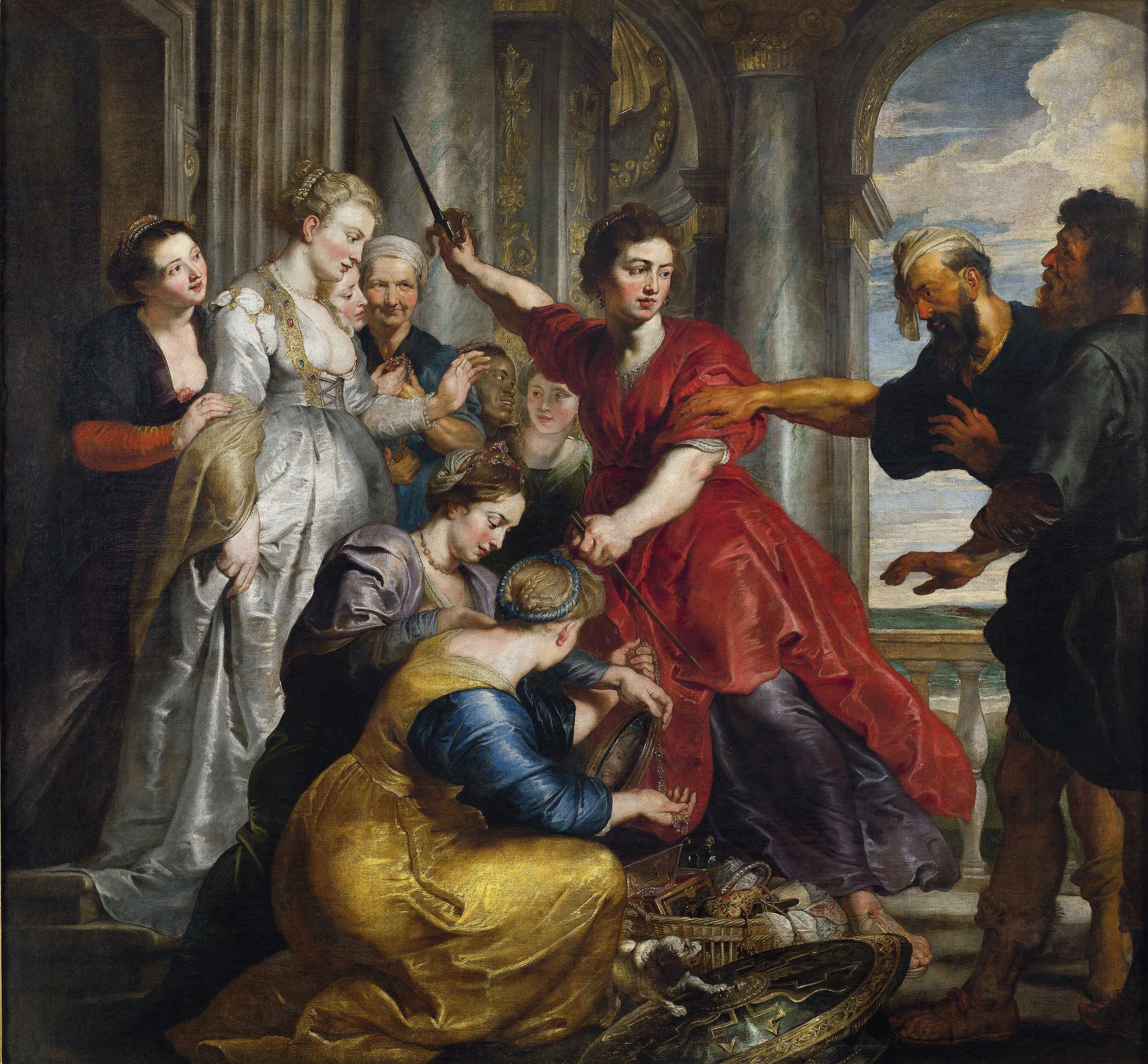 《尤利西斯和狄俄墨得斯发现了阿喀琉斯》（Achilles discovered by Ulysses and Diomedes）｜彼得·保罗·鲁本斯 Peter Paul Rubens｜不明